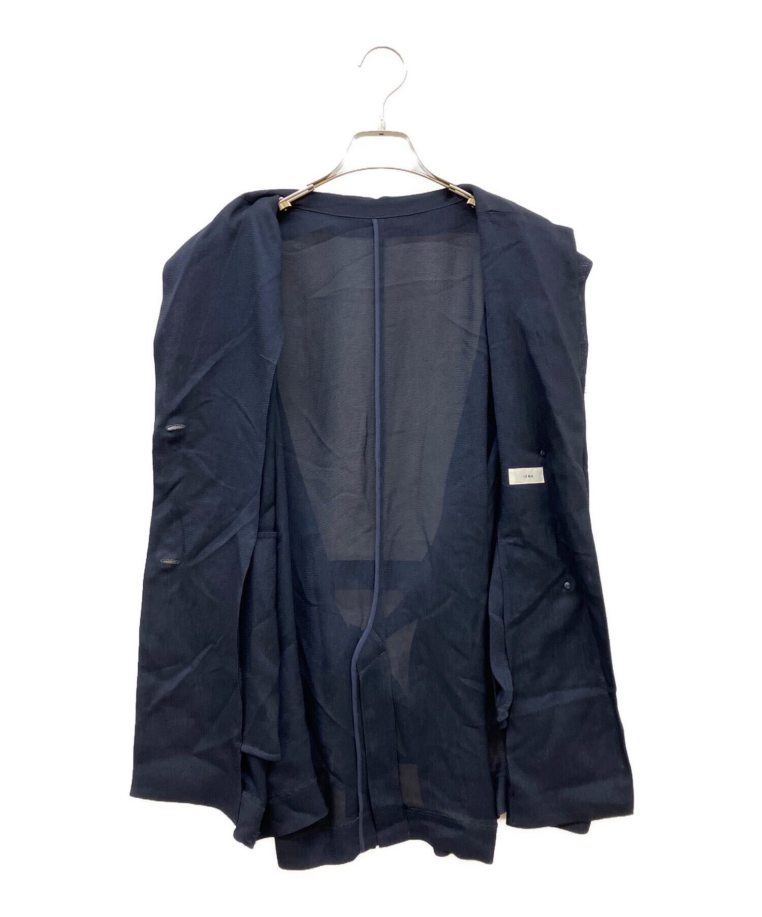 中古・古着通販】IENA (イエナ) Airy ブラウス ジャケット ネイビー 
