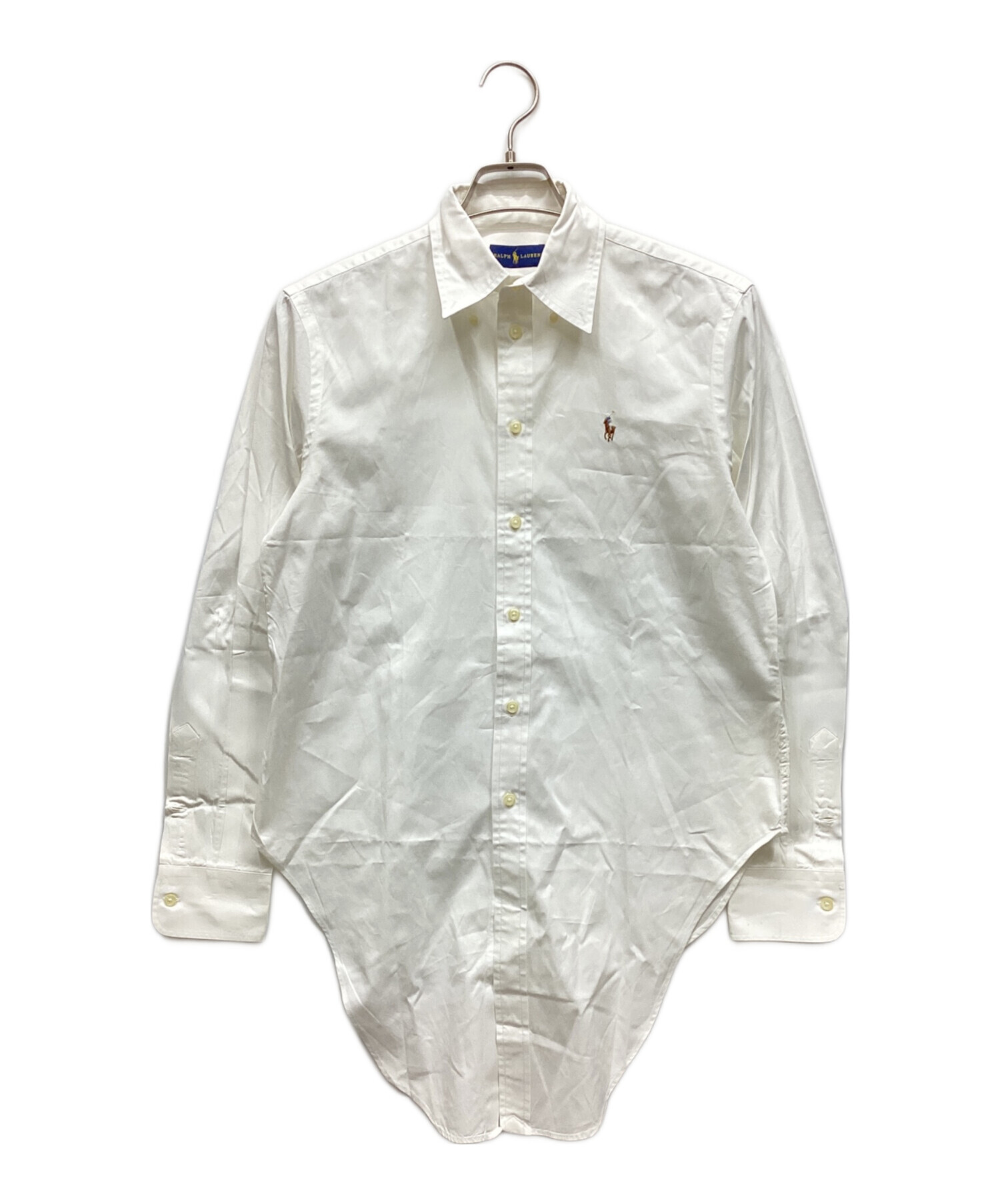 Ralph Lauren リボン付きホワイトシャツ 中古・古着通販】RALPH LAUREN (ラルフローレン) 裾リボン前結びシャツ