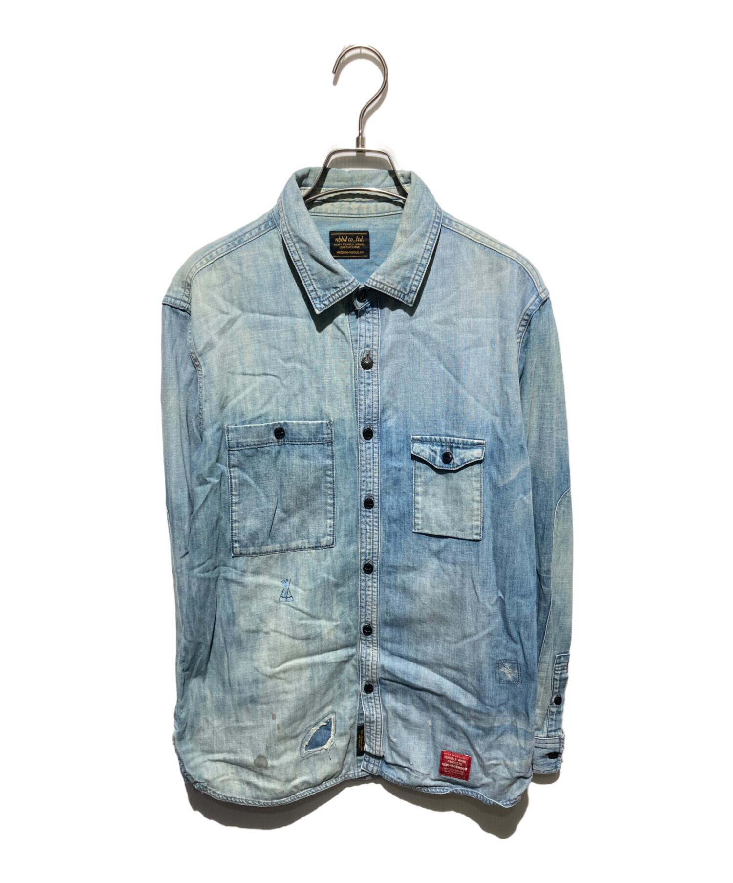中古・古着通販】NEIGHBORHOOD (ネイバーフッド) デニムシャツ ブルー