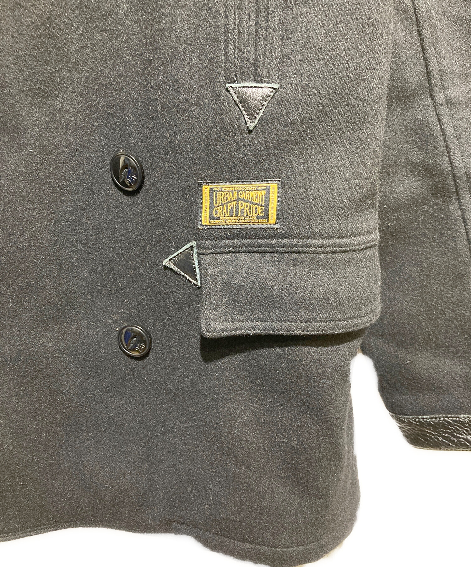 中古・古着通販】NEIGHBORHOOD (ネイバーフッド) Pコート ブラック