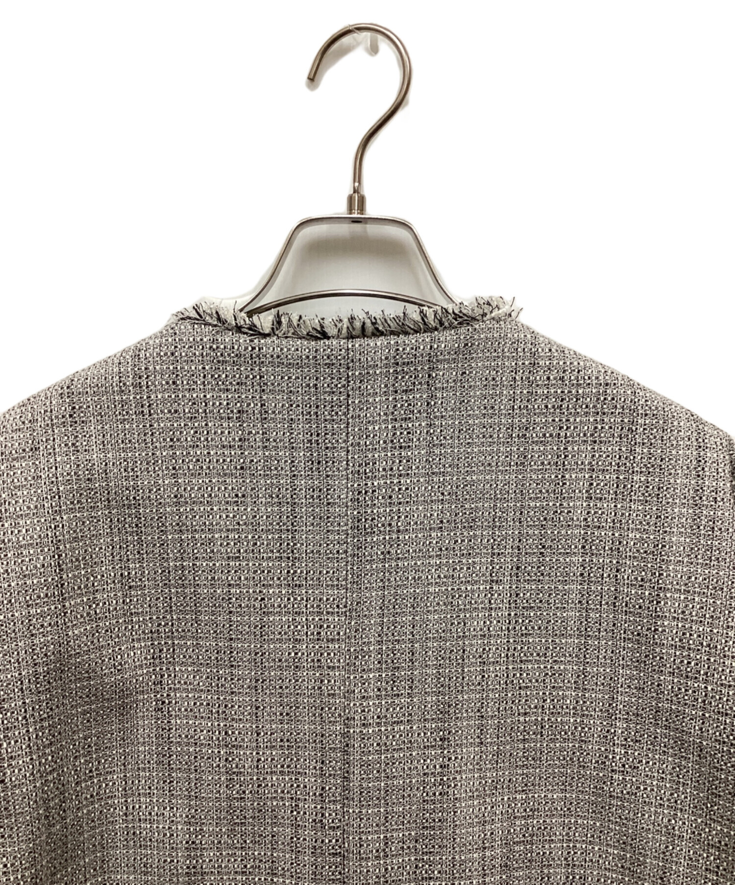 中古・古着通販】PLST (プラステ) ツイードメタルボタンジャケット