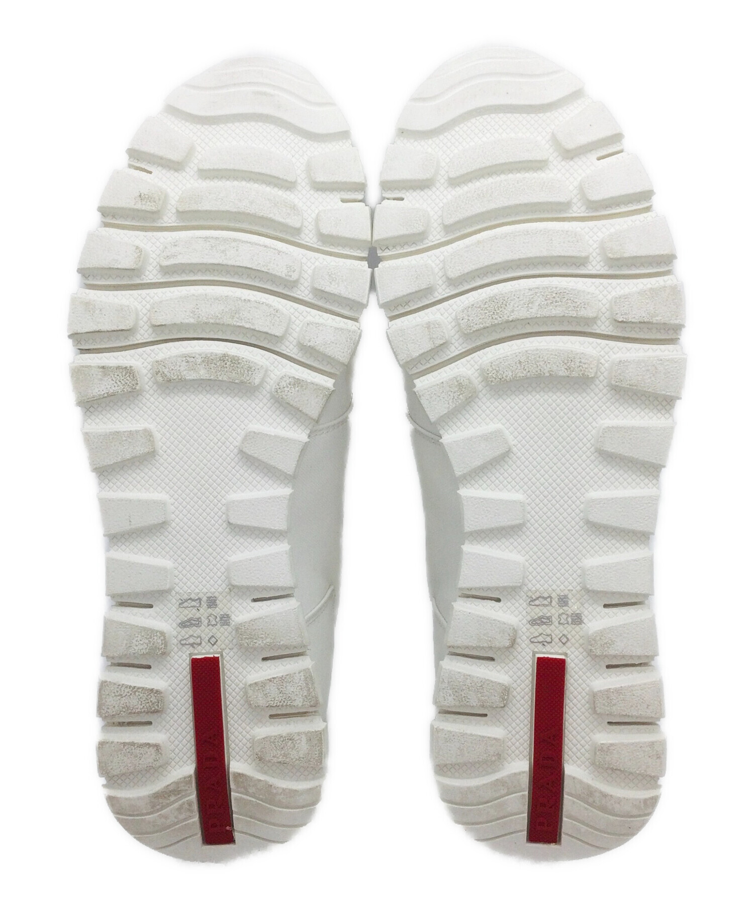 PRADA SPORT スニーカー　サイズ7.5 27cm 中古・古着通販】PRADA SPORTS (プラダスポーツ) レザースニーカー