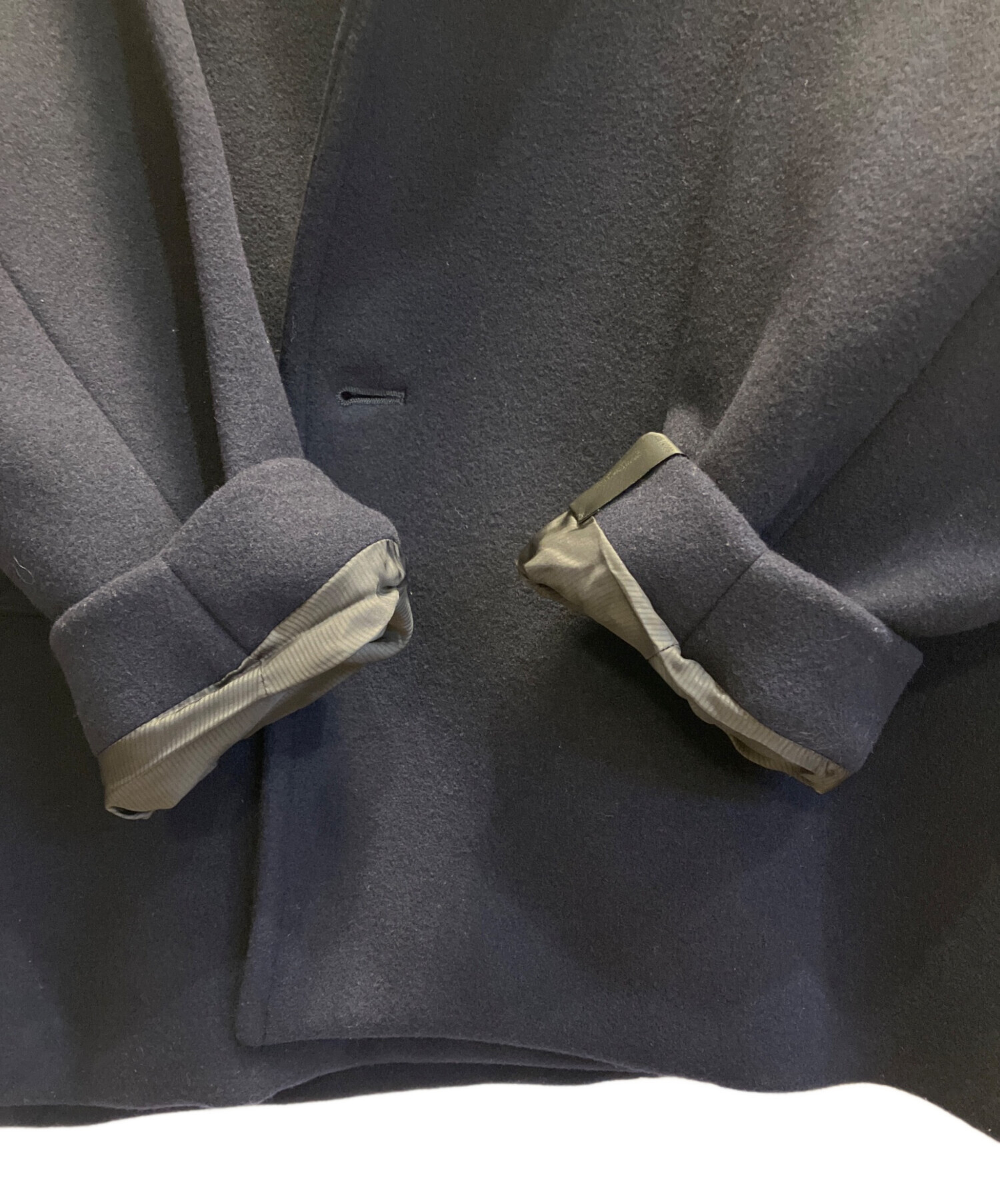 中古・古着通販】N.HOOLYWOOD (エヌ ハリウッド) Pコート ネイビー