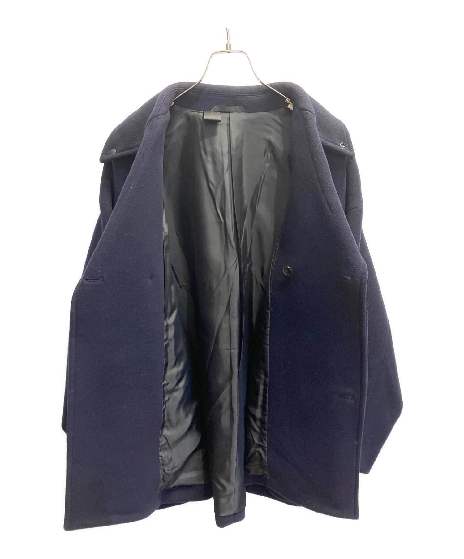 中古・古着通販】N.HOOLYWOOD (エヌ ハリウッド) Pコート ネイビー