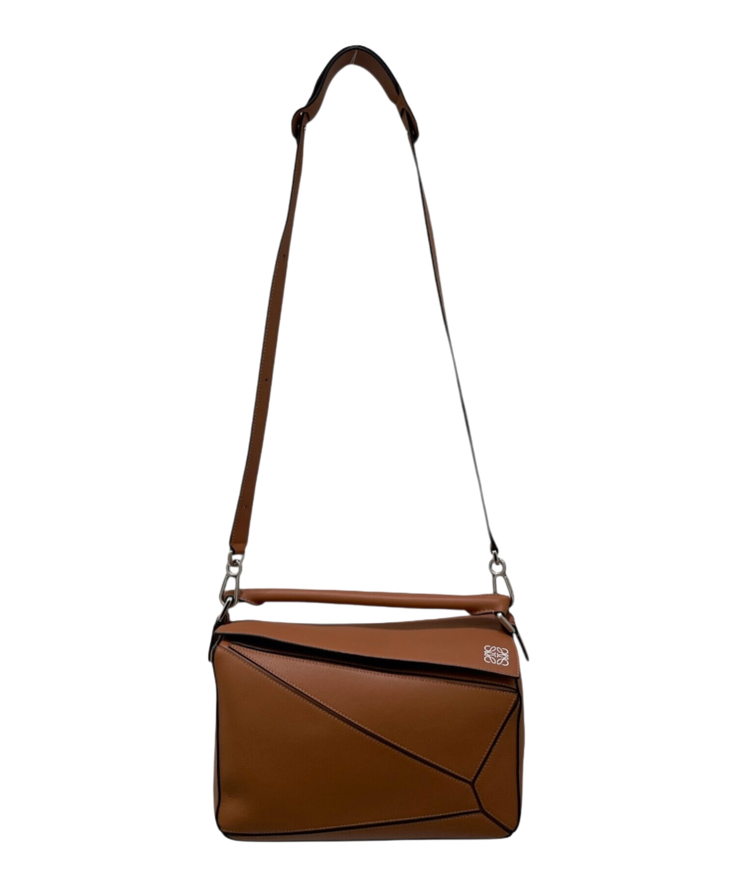 中古・古着通販】LOEWE (ロエベ) パズルエッジバッグミディアム タン