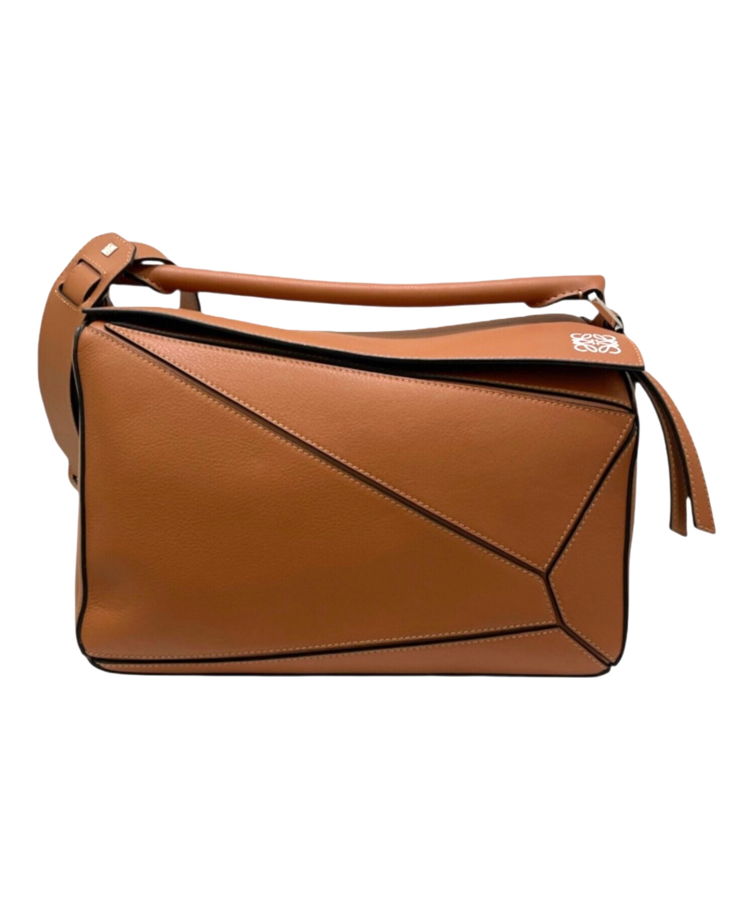 中古・古着通販】LOEWE (ロエベ) パズルエッジバッグミディアム タン 