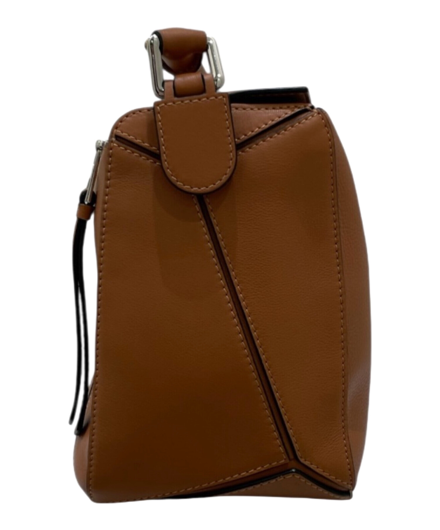中古・古着通販】LOEWE (ロエベ) パズルエッジバッグミディアム タン