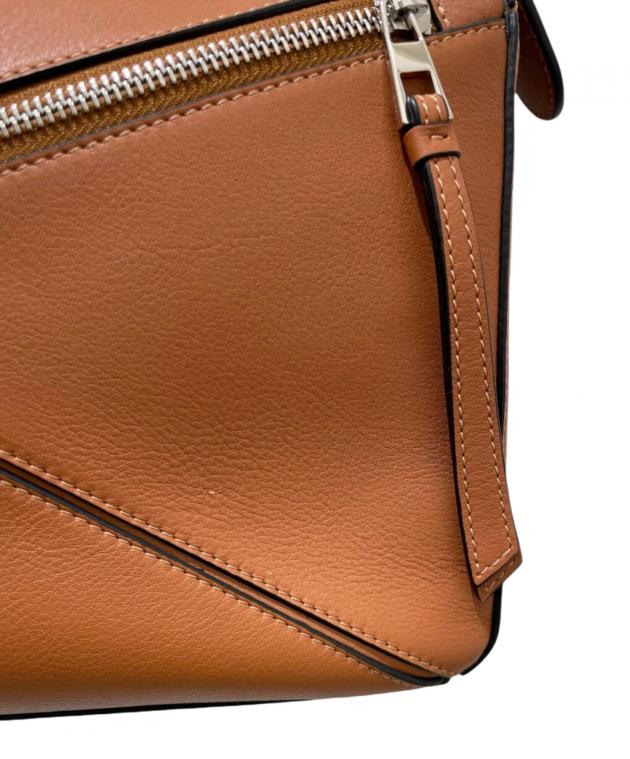 美品パズルエッジ バッグ タン 中古・古着通販】LOEWE (ロエベ) パズルエッジバッグミディアム タン