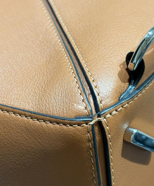 中古・古着通販】LOEWE (ロエベ) パズルエッジバッグミディアム タン