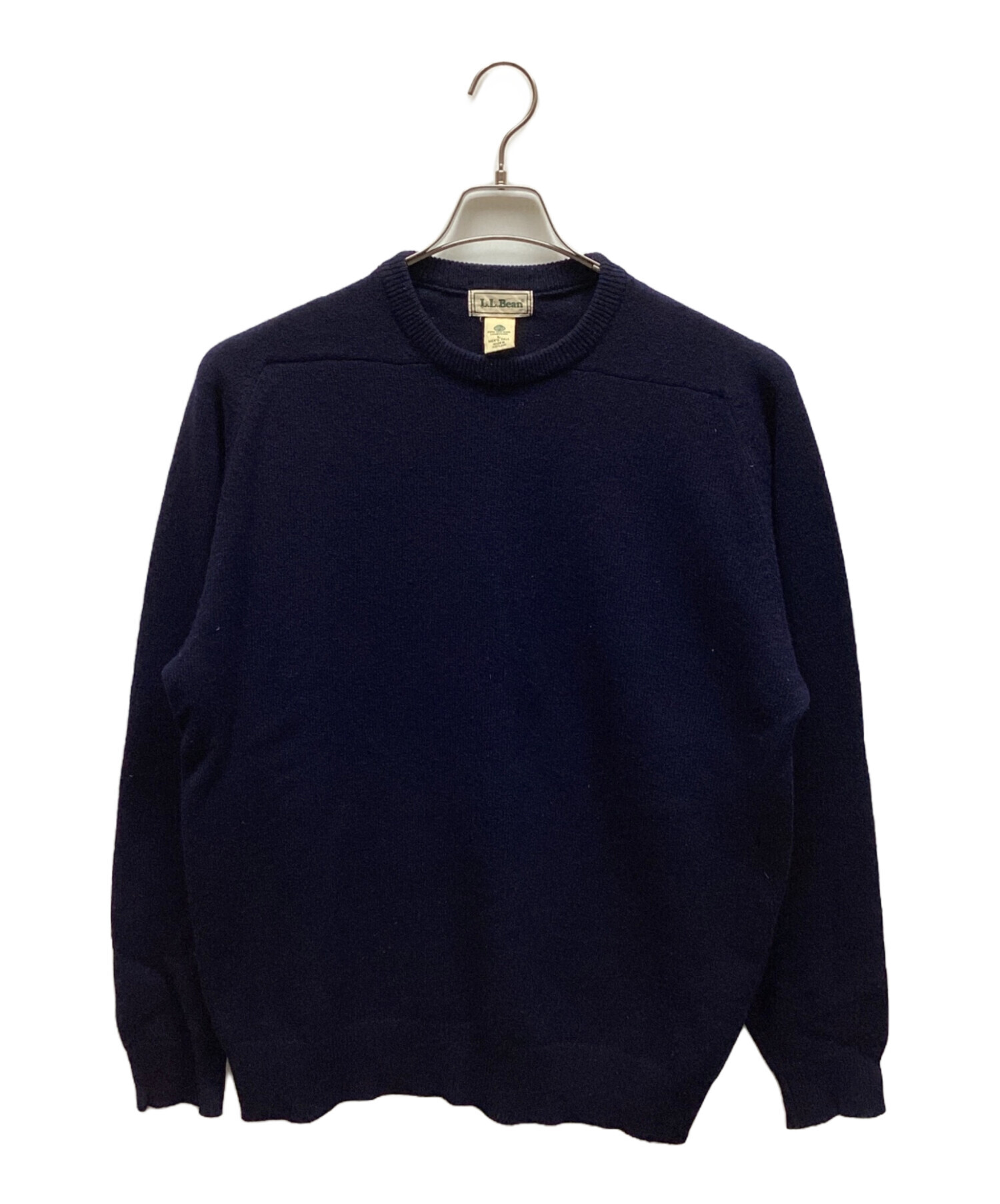 中古・古着通販】L.L.Bean (エルエルビーン) ウールニット ネイビー 