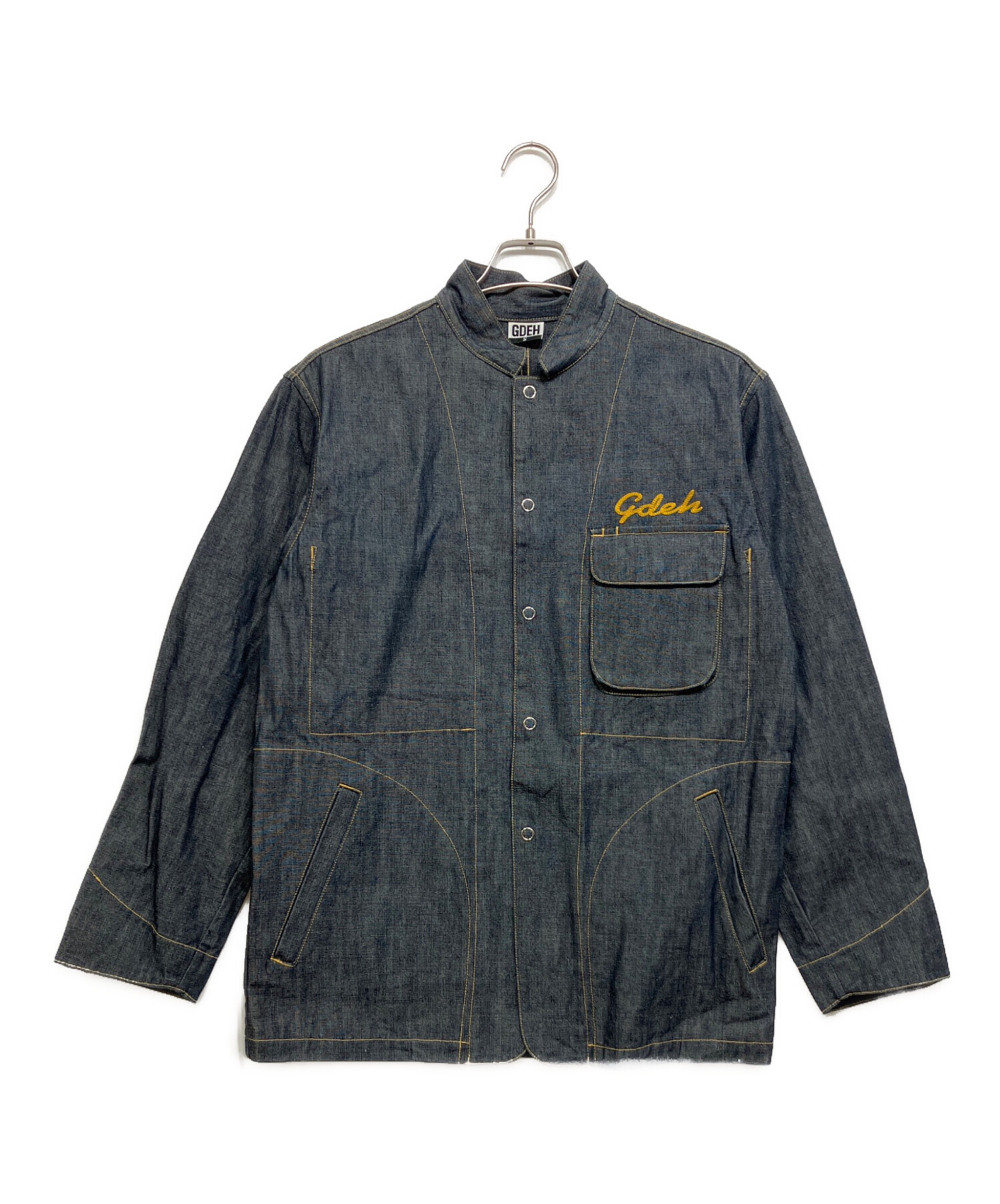 GOODENOUGH　メンズ　グラムg刺繍デニムシャツジャケット　サイズ２ 中古・古着通販】GOODENOUGH (グッドイナフ) gdeh刺繍デニムジャケット