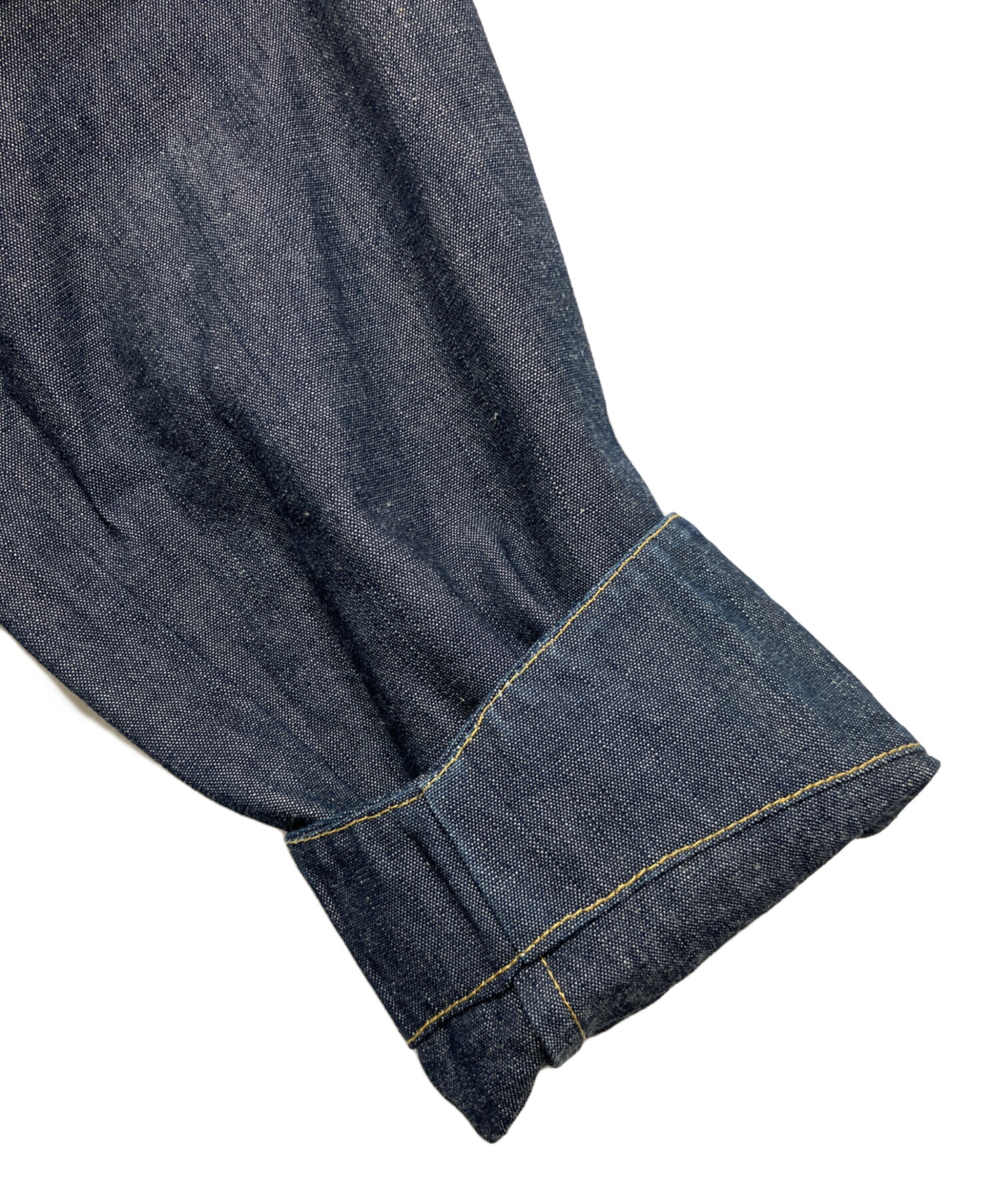 GOODENOUGH　メンズ　グラムg刺繍デニムシャツジャケット　サイズ２ 中古・古着通販】GOODENOUGH (グッドイナフ) gdeh刺繍デニムジャケット
