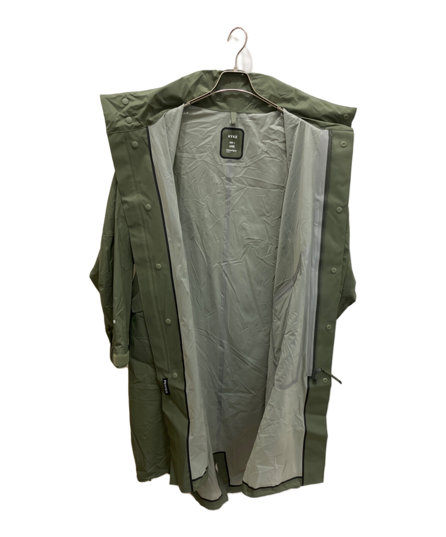 HYKE パーテックスM65サイズ2 オリーブグリーン 中古・古着通販】HYKE (ハイク) PERTEX TYPE M-65 FIELD PARKA
