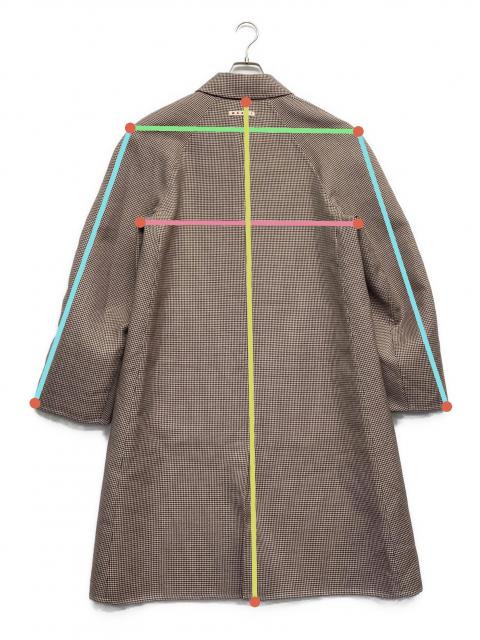 マルニ 限定版 2010 ハウンドトゥースコート 2way ステンカラーコート 中古・古着通販】MARNI (マルニ) Double Single Breasted Coat In