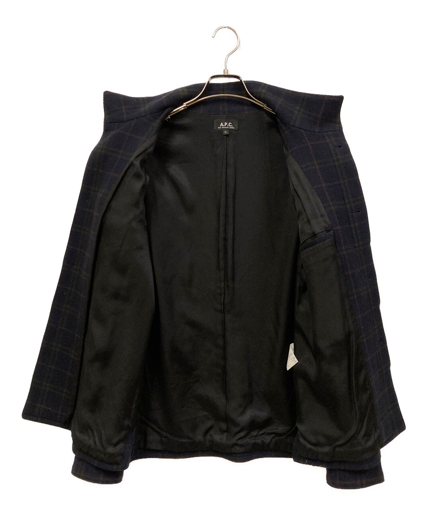 中古・古着通販】A.P.C. (アーペーセー) ウール混スタンドカラー