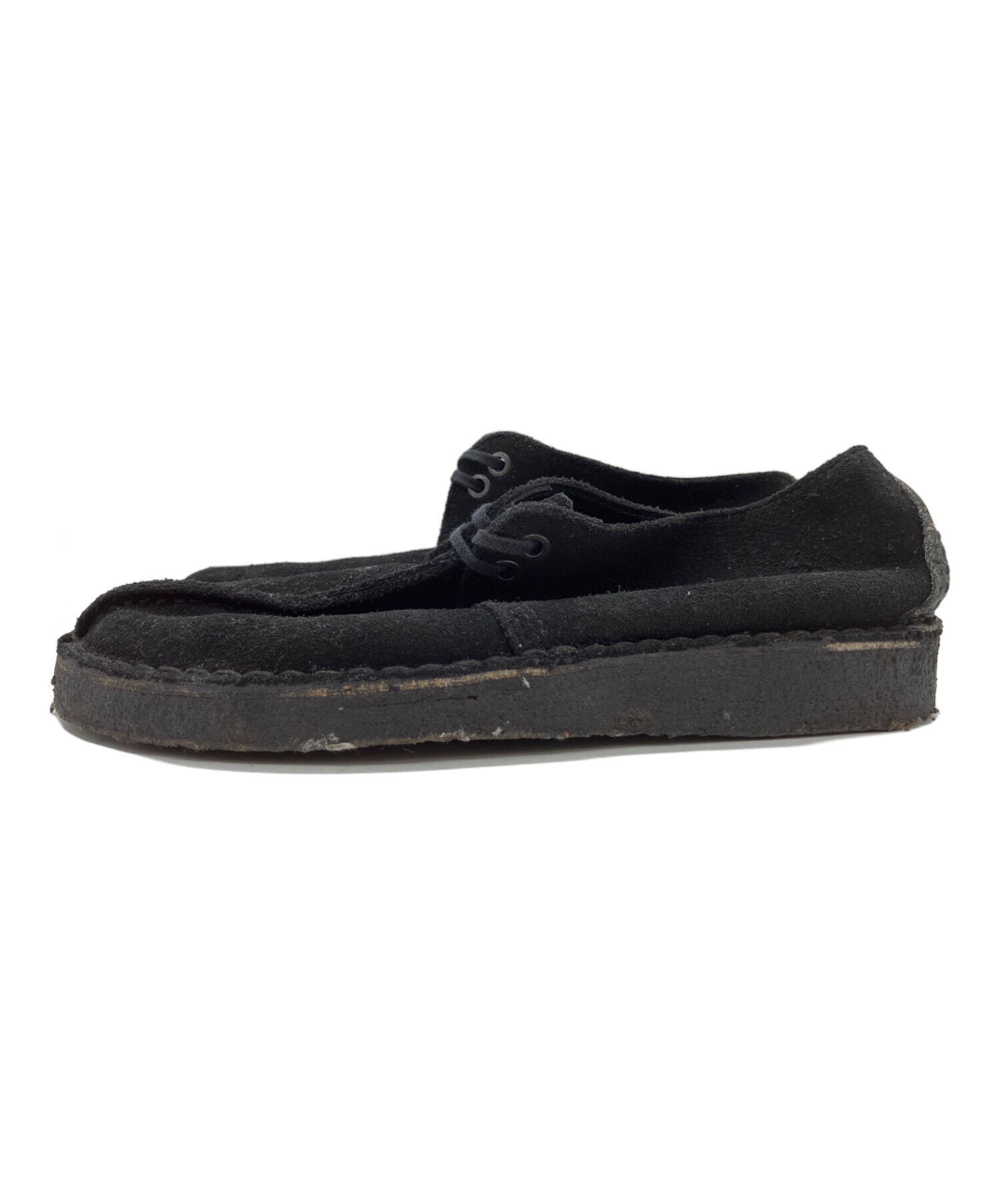 中古・古着通販】CLARKS (クラークス) スウェードシューズ ブラック