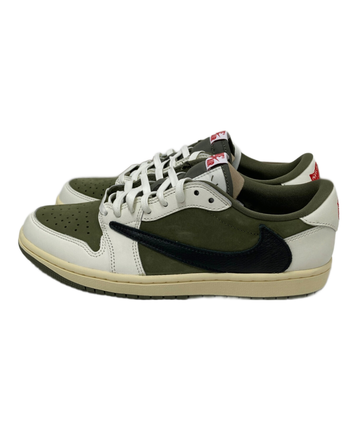 靴 Travis Scott Reverse Olive 中古・古着通販】NIKE Travis Scott AIR JORDAN 1 RETRO LOW OG SP