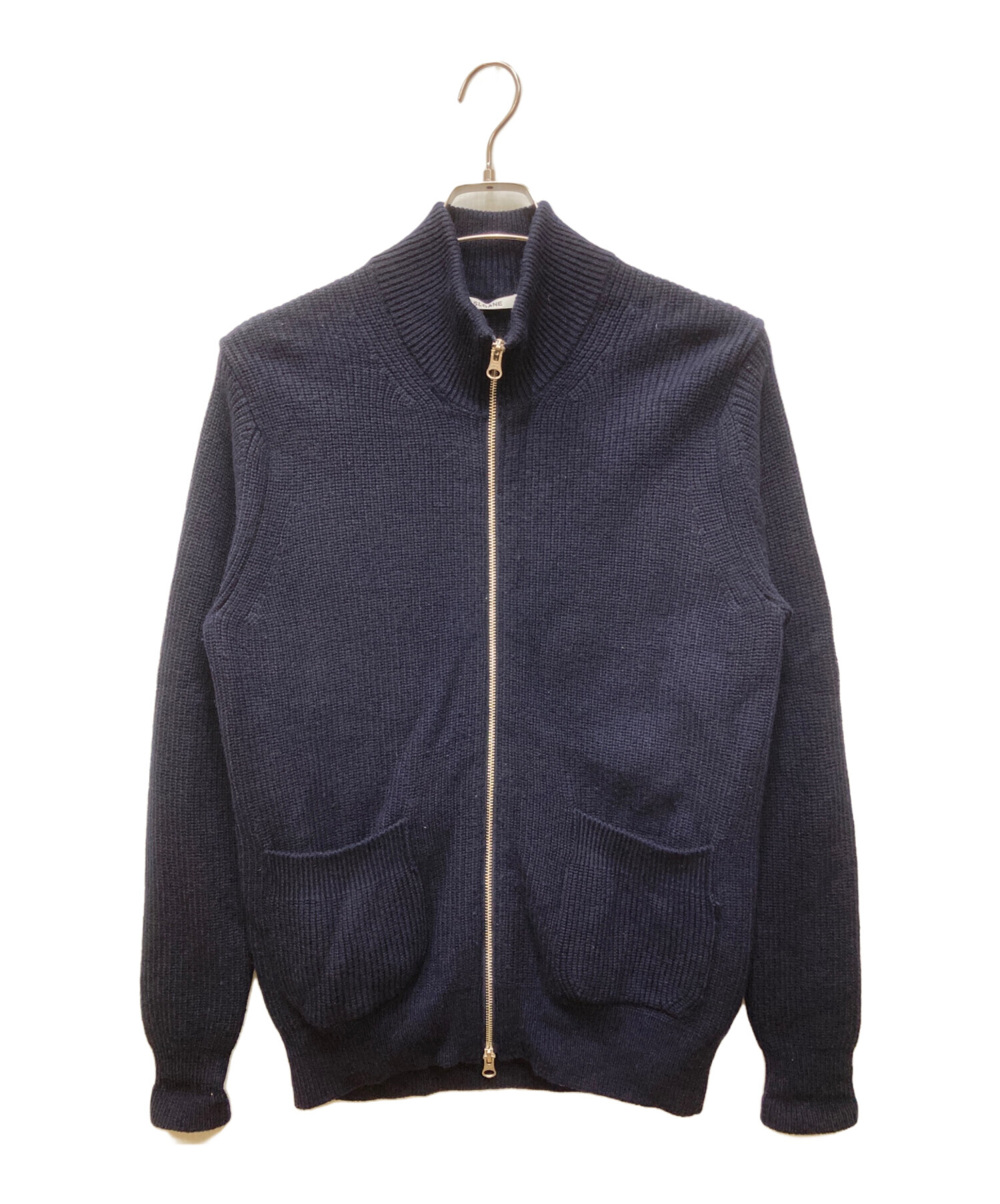 中古・古着通販】SLOANE (スローン) 7Gメリノウール畦編みジップ