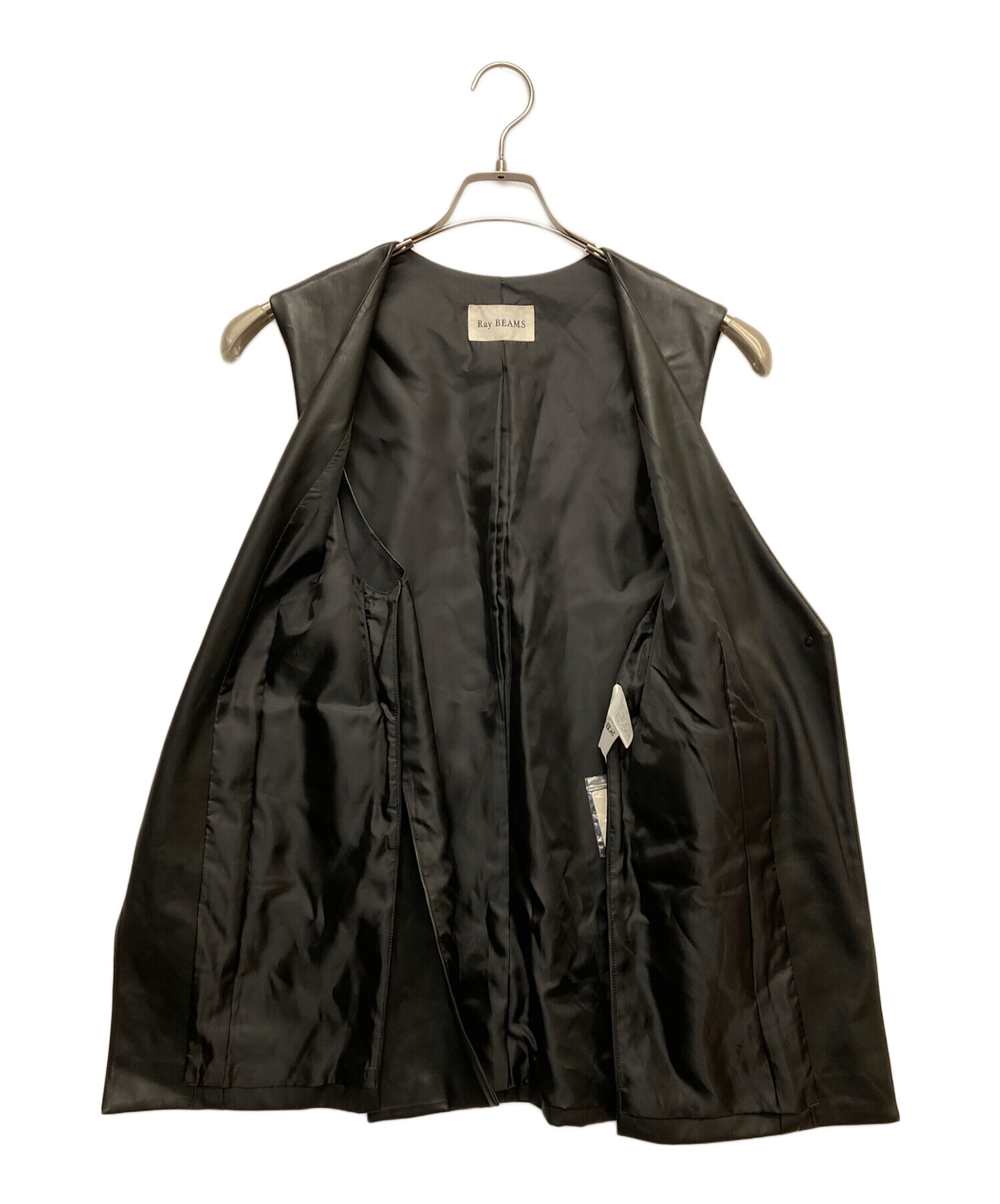 Ray BEAMS / フェイクレザースリットベスト　新品未使用 中古・古着通販】RAY BEAMS (レイ ビームス) フェイクレザースリット