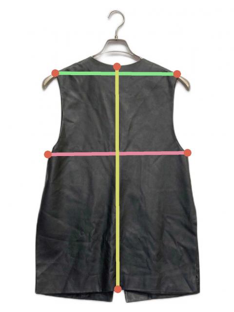 Ray BEAMS / フェイクレザースリットベスト　新品未使用 中古・古着通販】RAY BEAMS (レイ ビームス) フェイクレザースリット