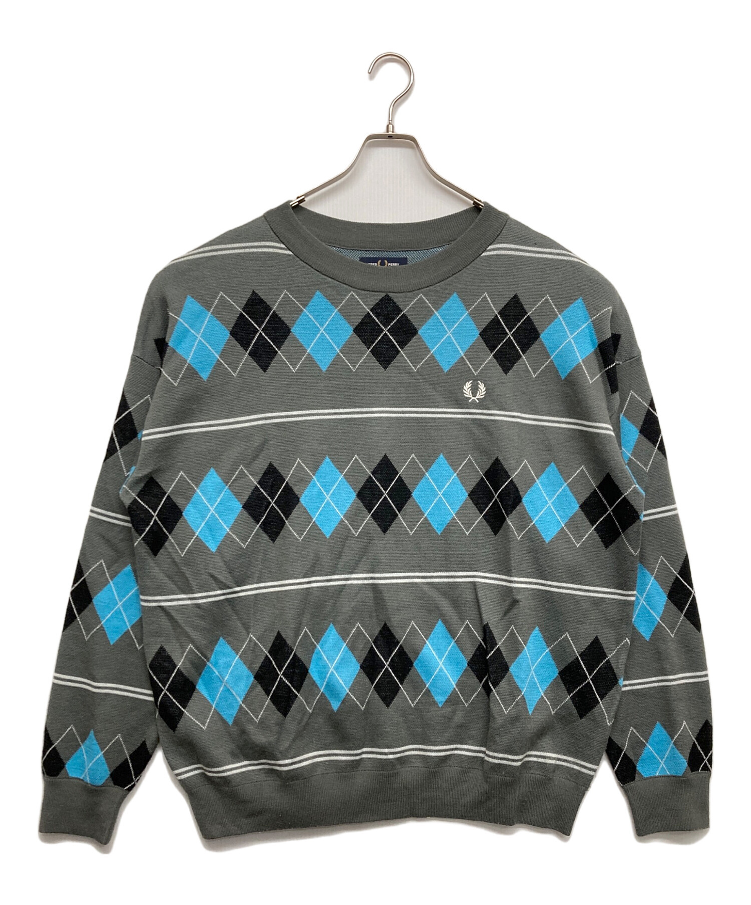 中古・古着通販】FRED PERRY (フレッドペリー) アーガイル柄ニット 