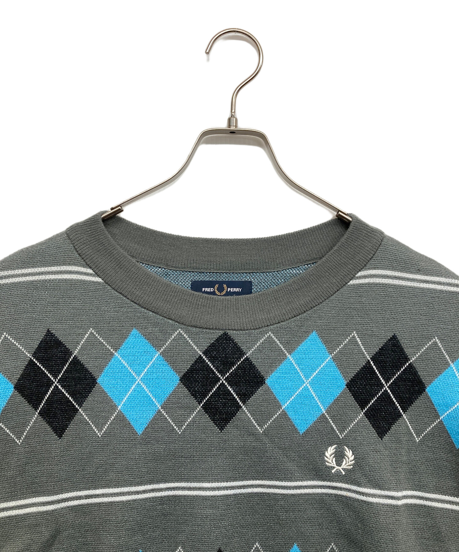 中古・古着通販】FRED PERRY (フレッドペリー) アーガイル柄ニット 