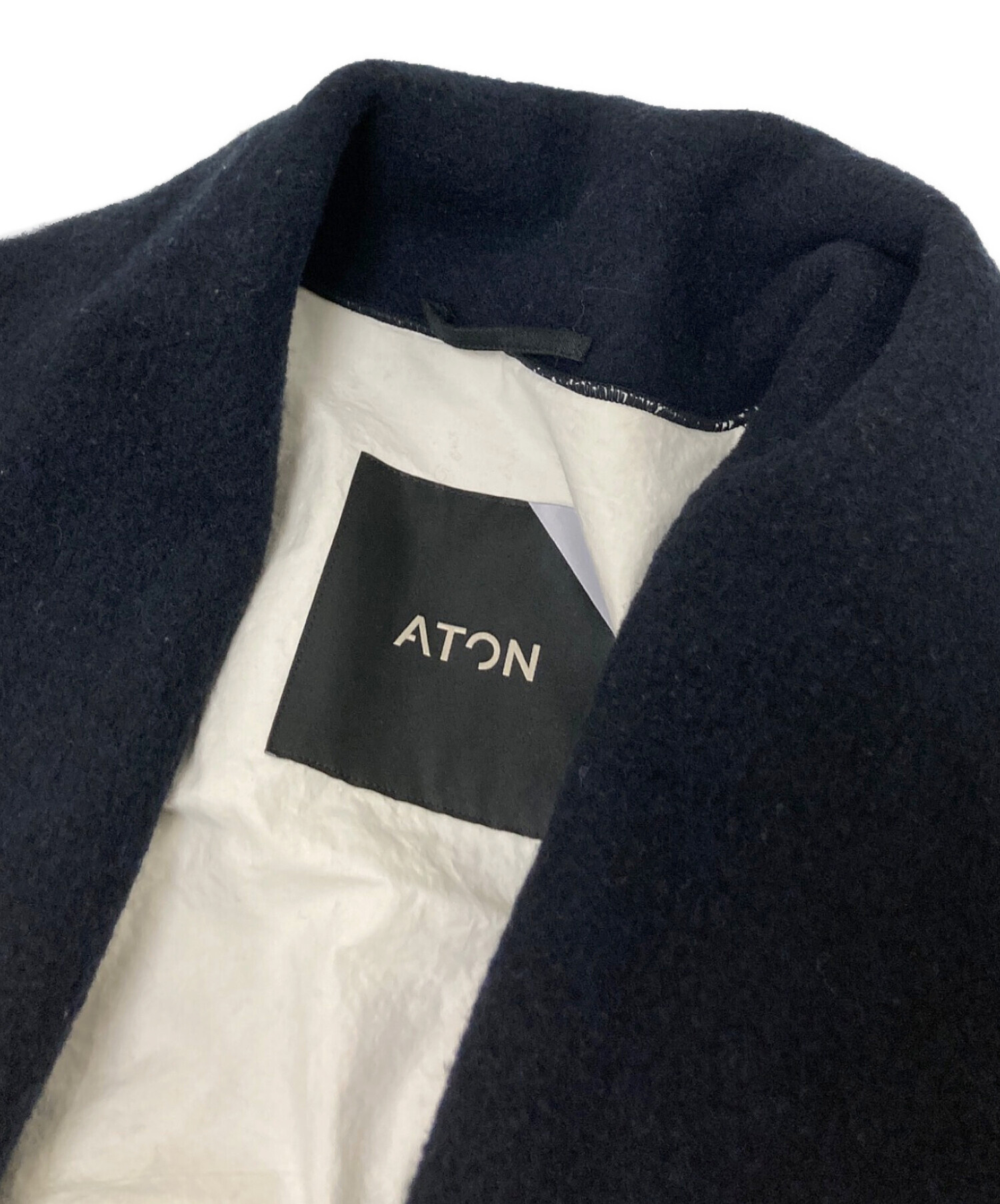 中古・古着通販】ATON (エイトン) ウールフリースローブコート