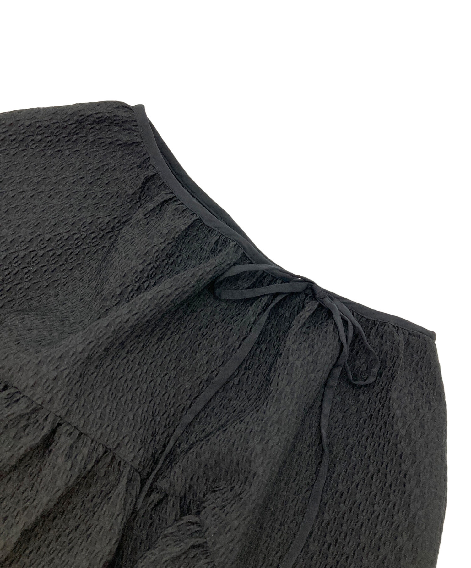 中古・古着通販】BLUELEA (ブルレア) ジャガードスカート ブラック