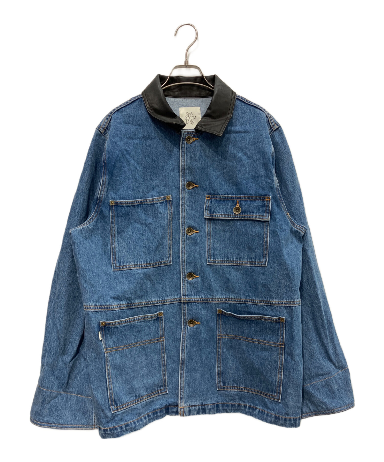 searoomlynn ECO Leather collar カバーオール 中古・古着通販】Sea Room Lynn (シールームリン) ECO Leather collar