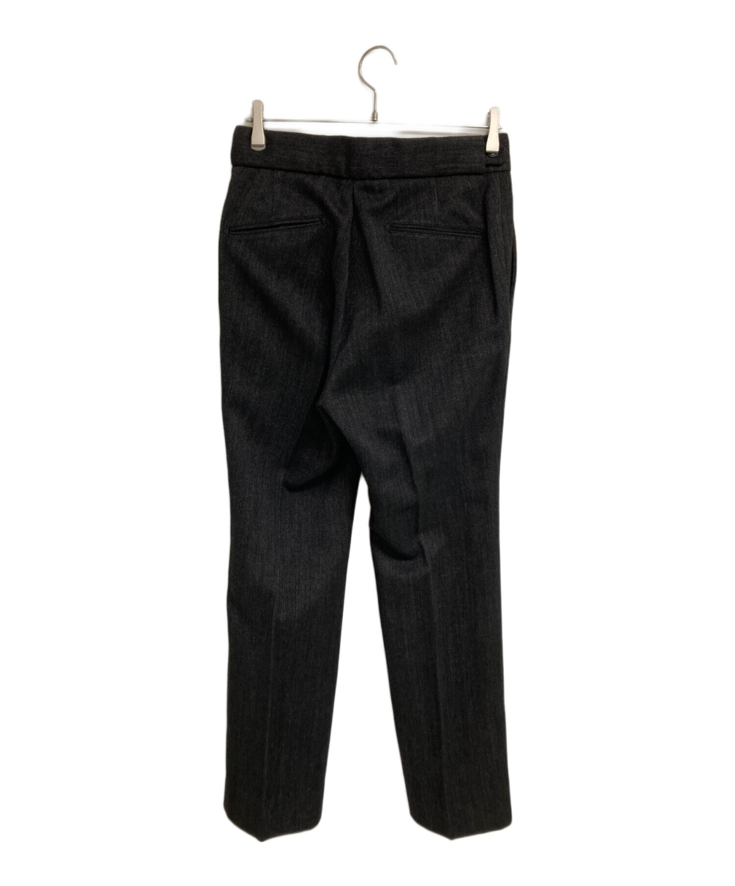 Needles ブラック スラックス Mサイズ 中古・古着通販】Needles (ニードルズ) スラックス ブラック サイズ:S