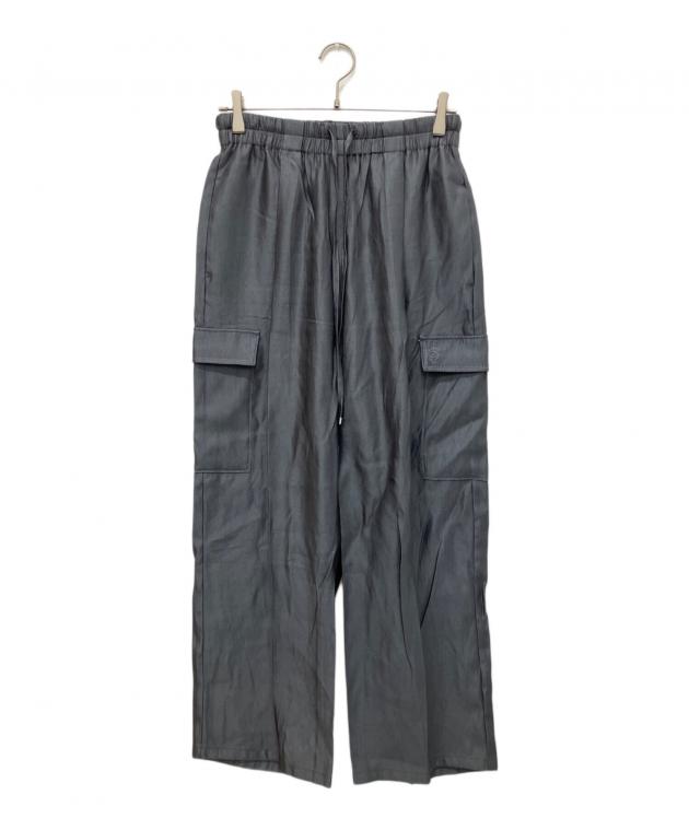 中古・古着通販】stola. (ストラ) 光沢素材カーゴパンツ グレー サイズ