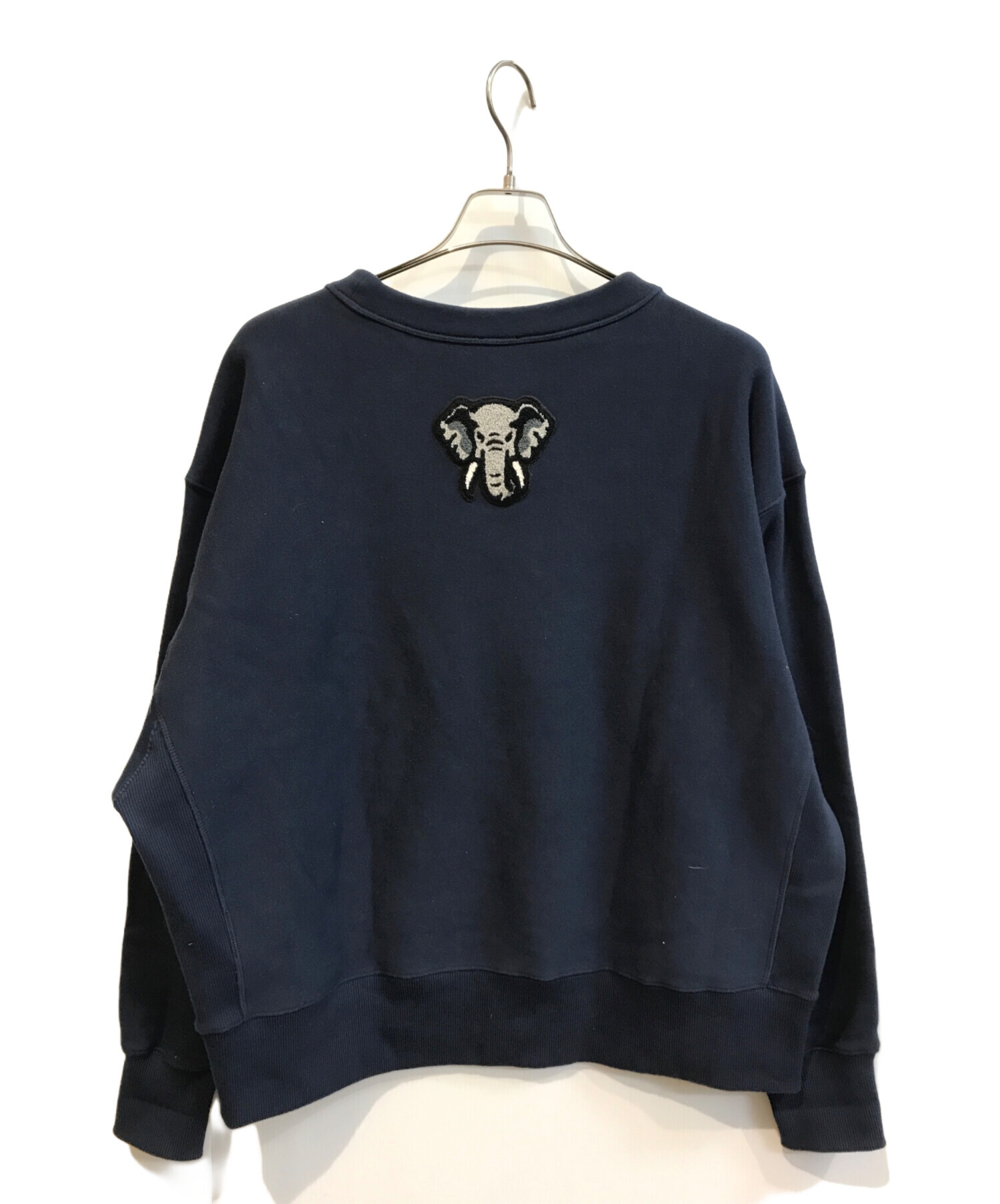 中古・古着通販】KENZO (ケンゾー) ロゴスウェット ネイビー サイズ:M 