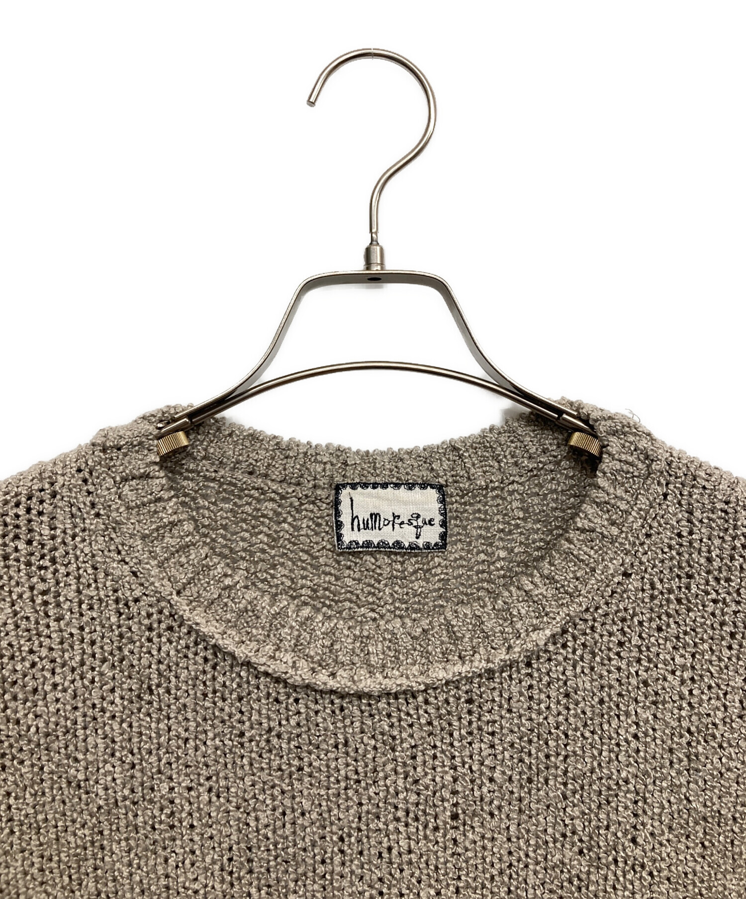 中古・古着通販】Humoresque (ユーモレスク) big shape knit ベージュ