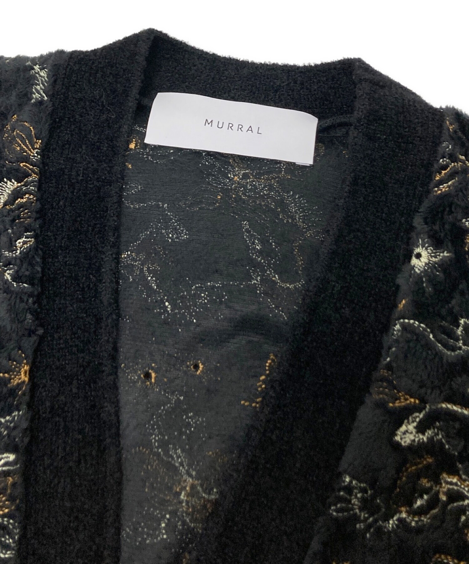 中古・古着通販】MURRAL (ミューラル) カモフラージュ刺繍ニット