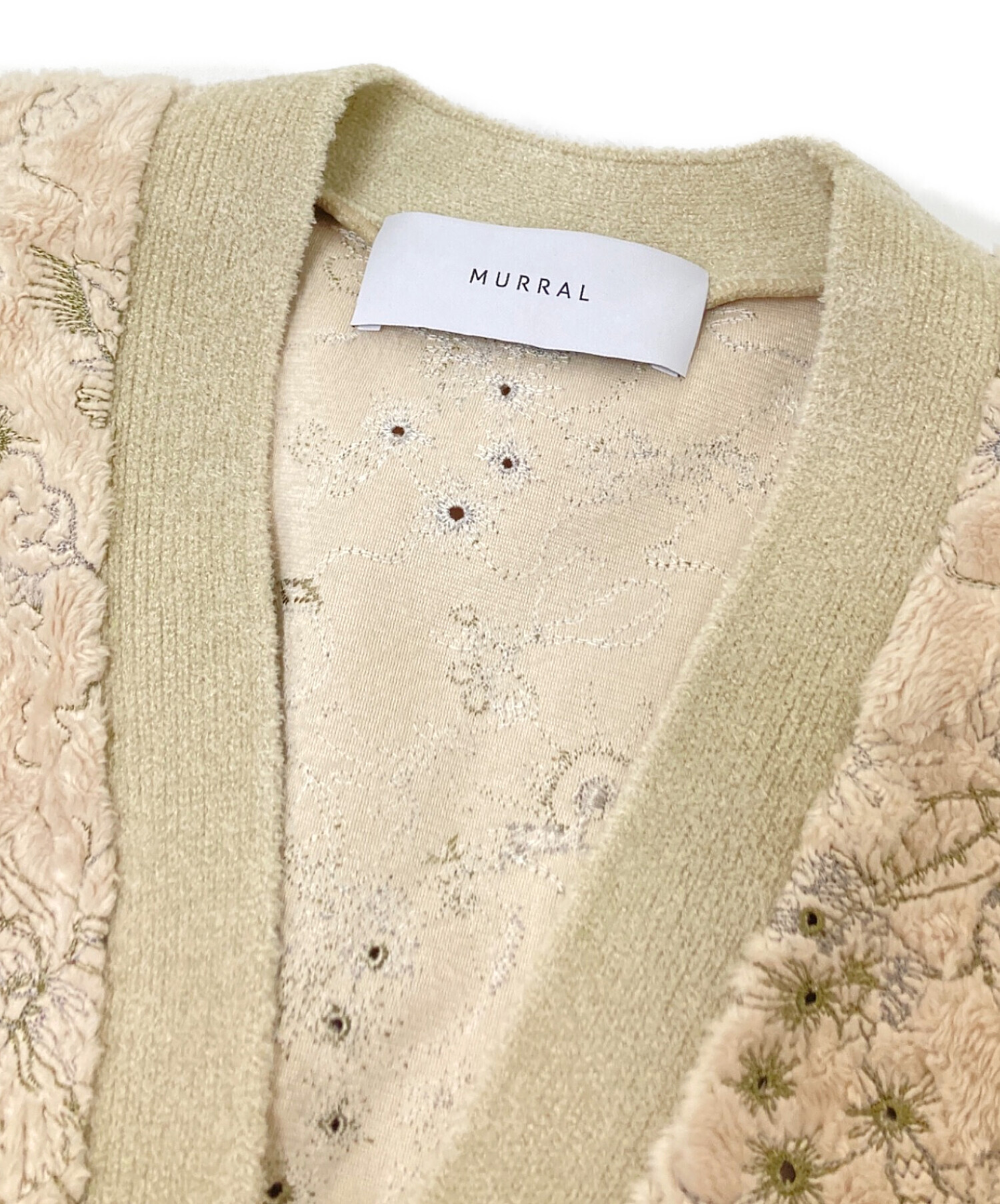 中古・古着通販】MURRAL (ミューラル) カモフラージュ刺繍ニット