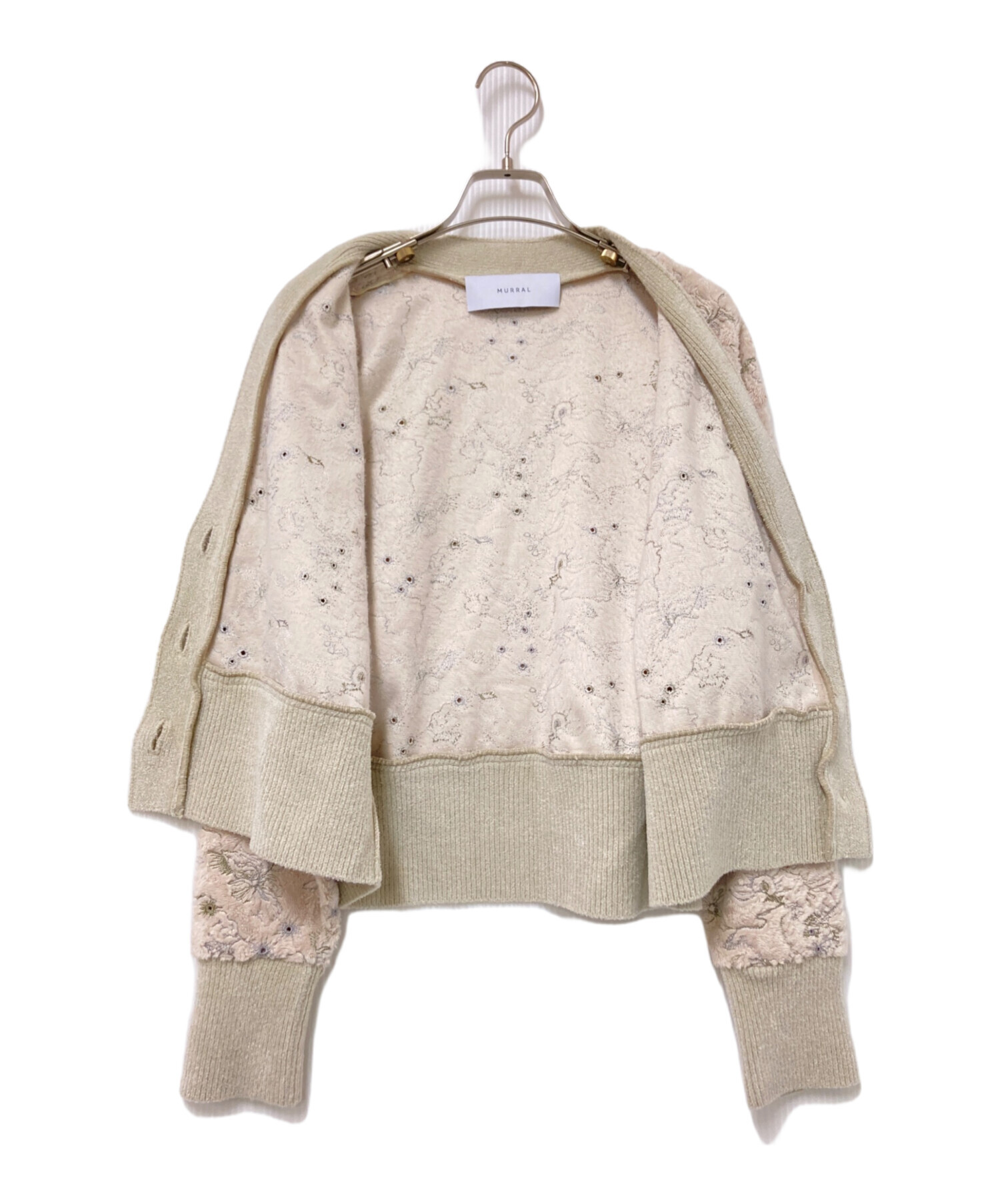 中古・古着通販】MURRAL (ミューラル) カモフラージュ刺繍ニット