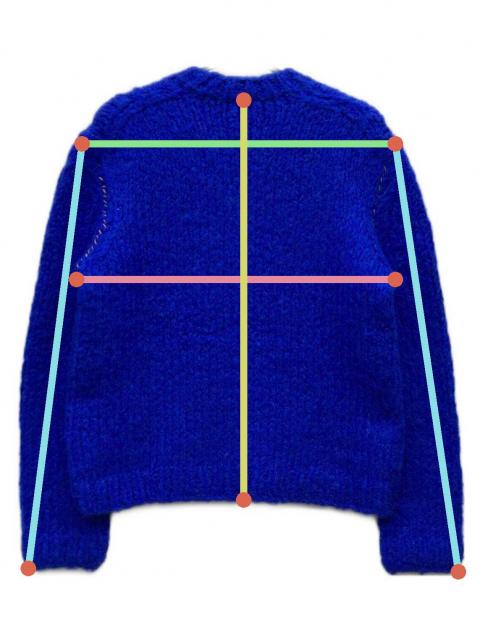 ACNE　アクネ　アルパカ混 ローゲージニット カーディガン XSサイズ 中古・古着通販】ACNE STUDIOS (アクネ ストゥディオス) アルパカ混
