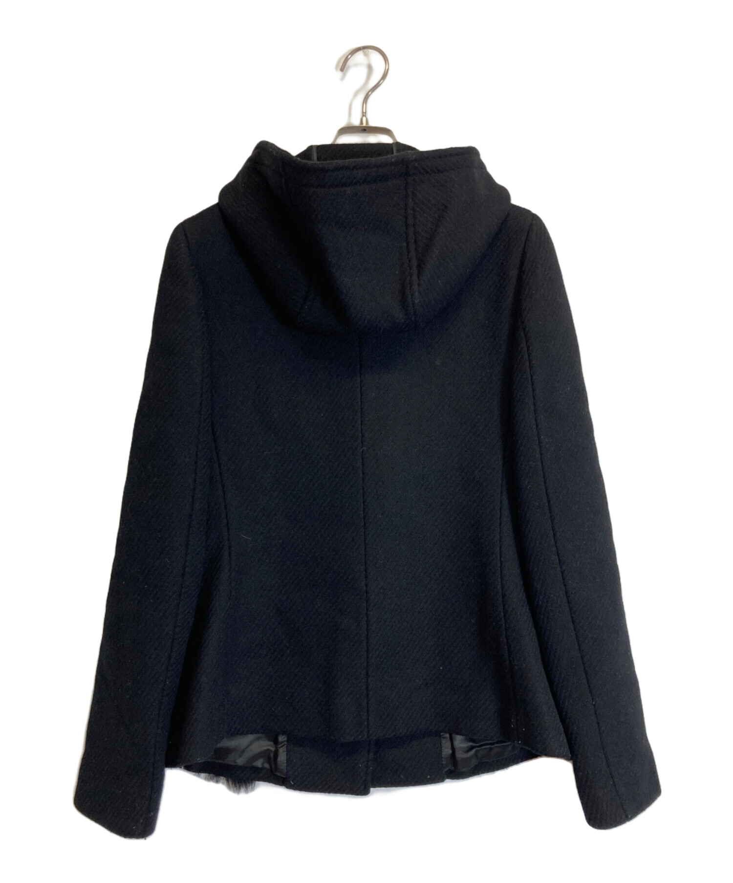 中古・古着通販】PRADA (プラダ) ダッフルコート ブラック サイズ:44