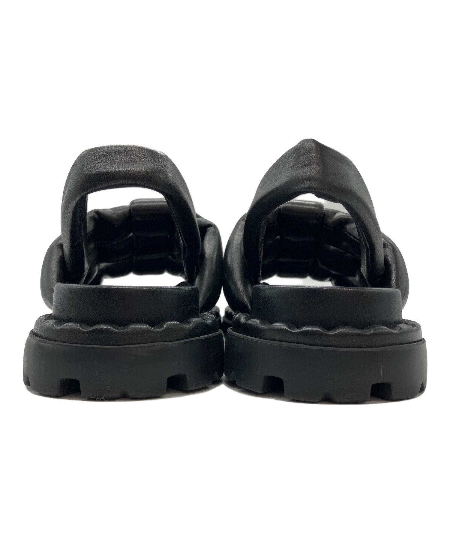 中古・古着通販】PRADA (プラダ) パデッドナッパレザーサンダル 