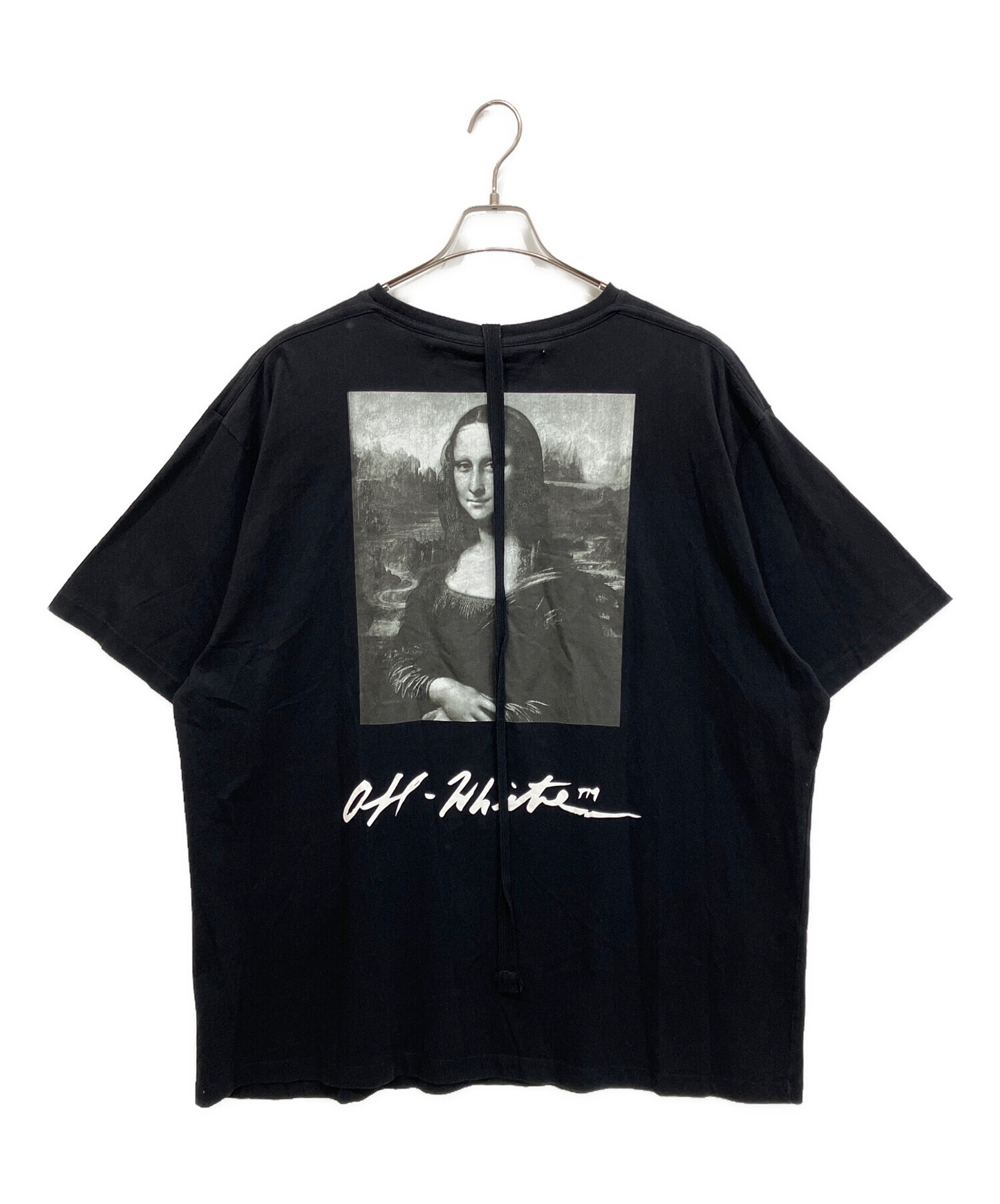 中古・古着通販】OFFWHITE (オフホワイト) プリントTシャツ ブラック 
