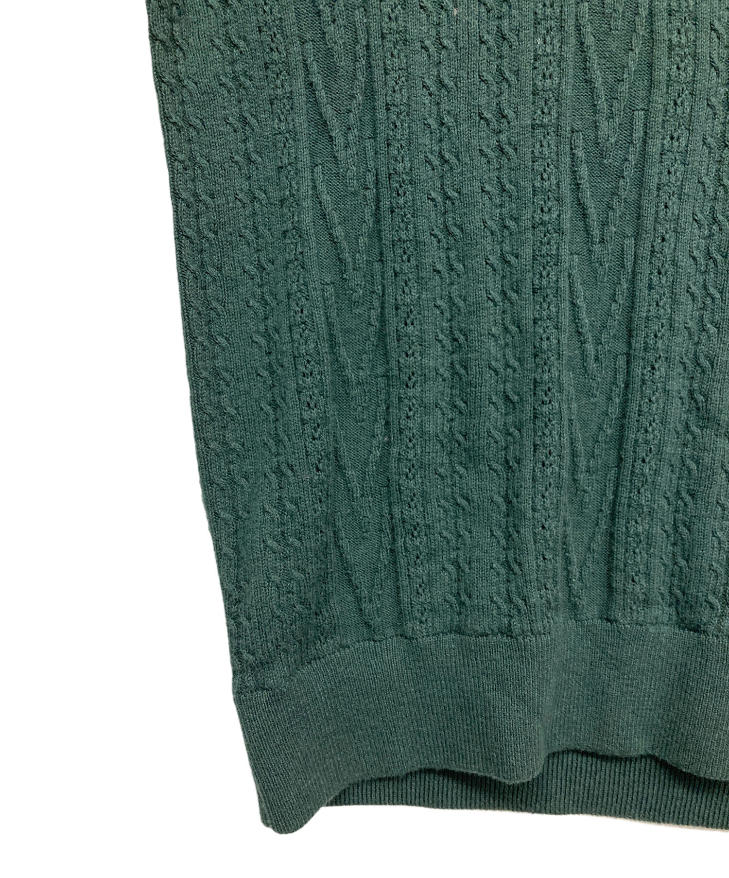 中古・古着通販】KITH (キス) ニットポロシャツ グリーン サイズ:S