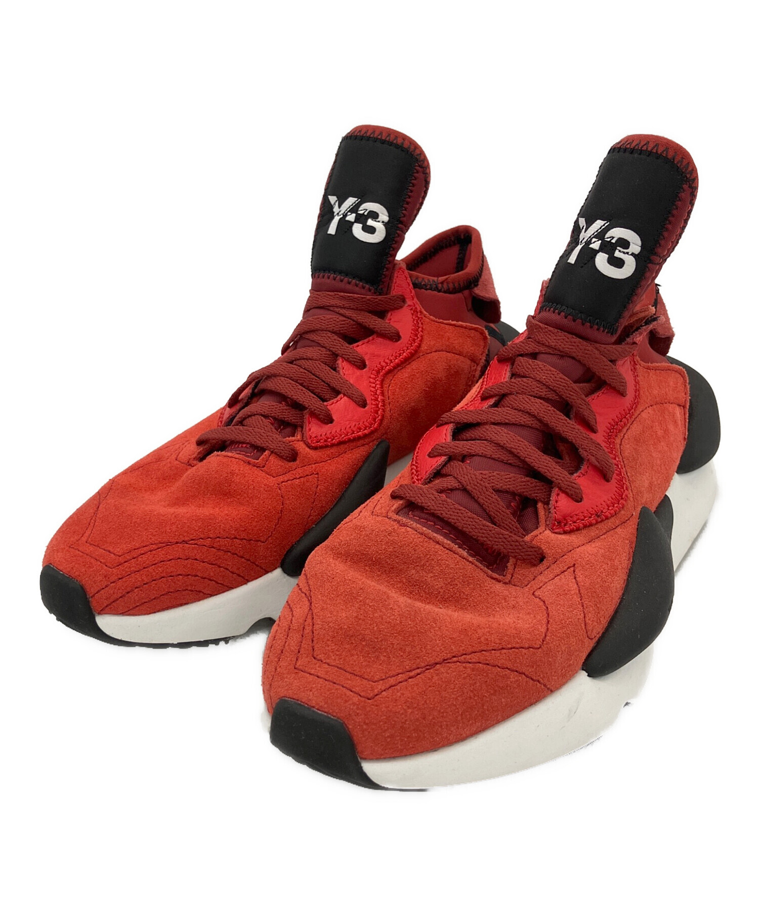 Y-3 (ワイスリー) Y-3(ワイスリー) Kaiwaハイカットスニーカー レッド サイズ:25.5cm