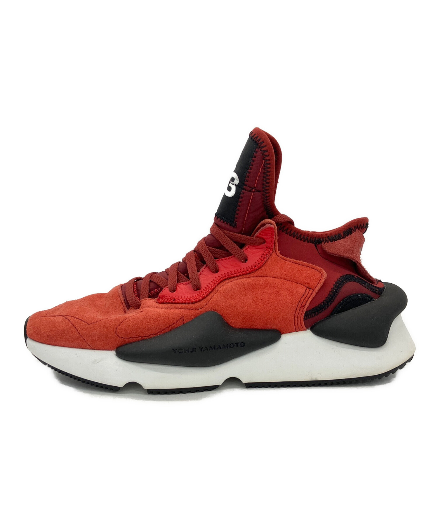 Y-3 US9.5 JP27.5 ハイカット スニーカー ブラウン メンズ ワイスリー/Yohji【中古】2-0803G∞ 中古・古着通販】Y-3 (ワイスリー) Y-3(ワイスリー) Kaiwaハイカット