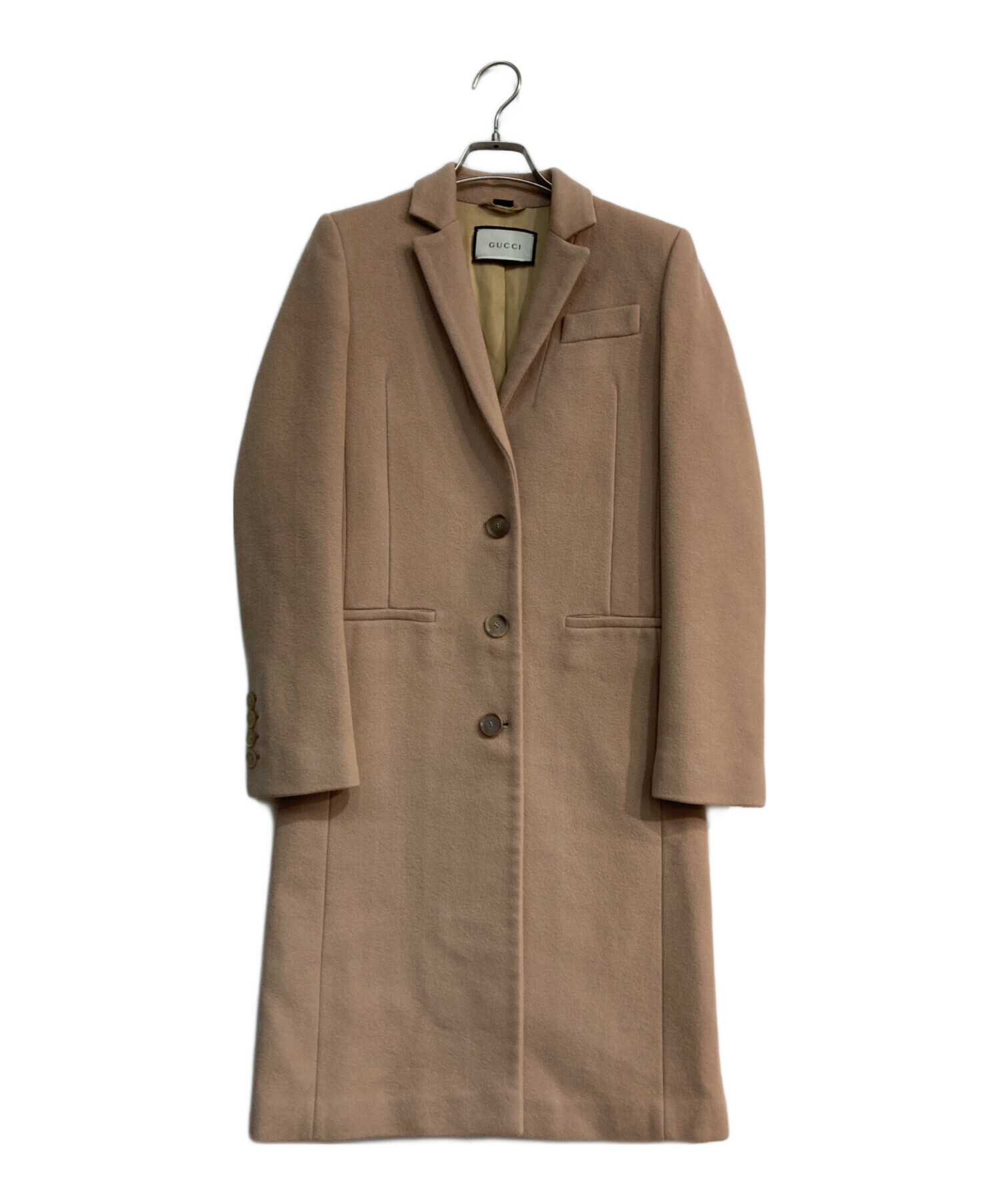 中古・古着通販】GUCCI (グッチ) ウールチェスターコート 中古・古着通販】GUCCI (グッチ) ウールチェスターコート