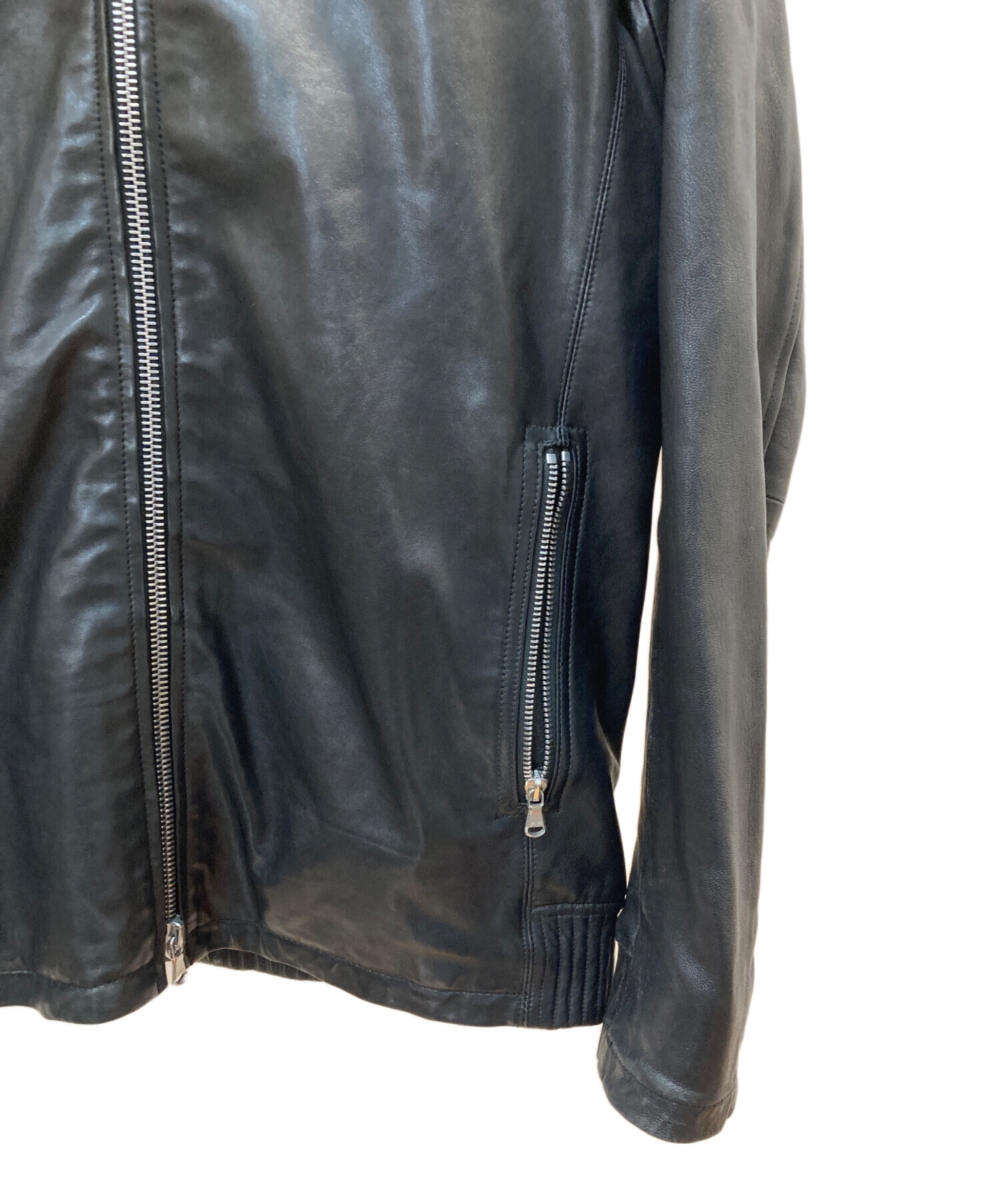 中古・古着通販】ESTNATION (エストネーション) フーデッド レザー