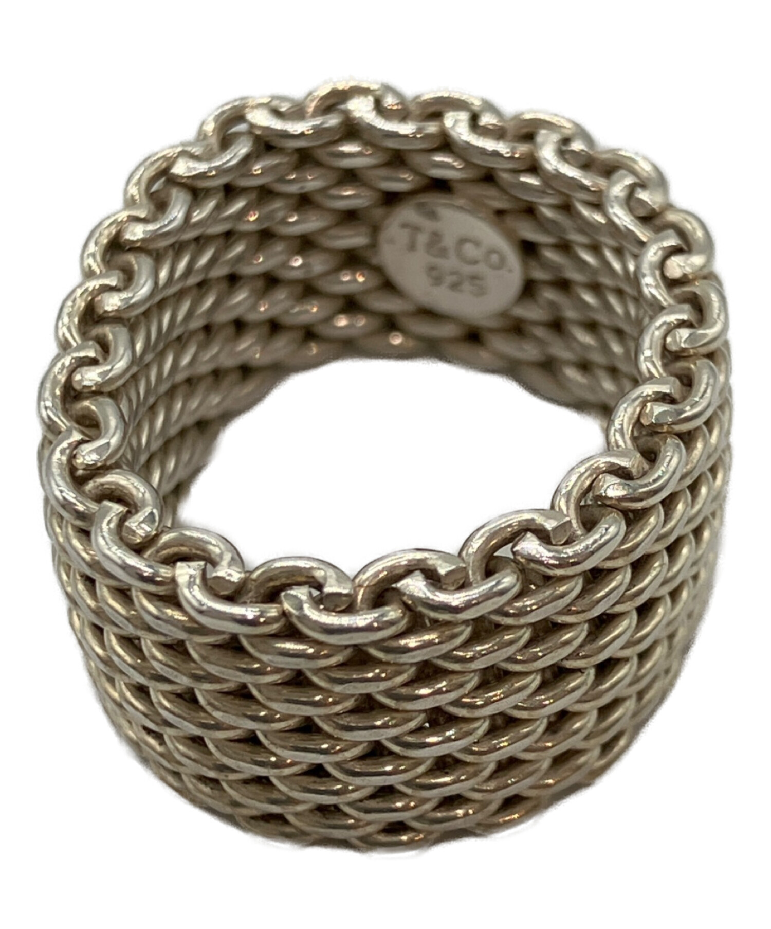 【Hito 】Tiffany & Co. メッシュリング シルバー925 中古・古着通販】Tiffany & Co. (ティファニー) メッシュリング