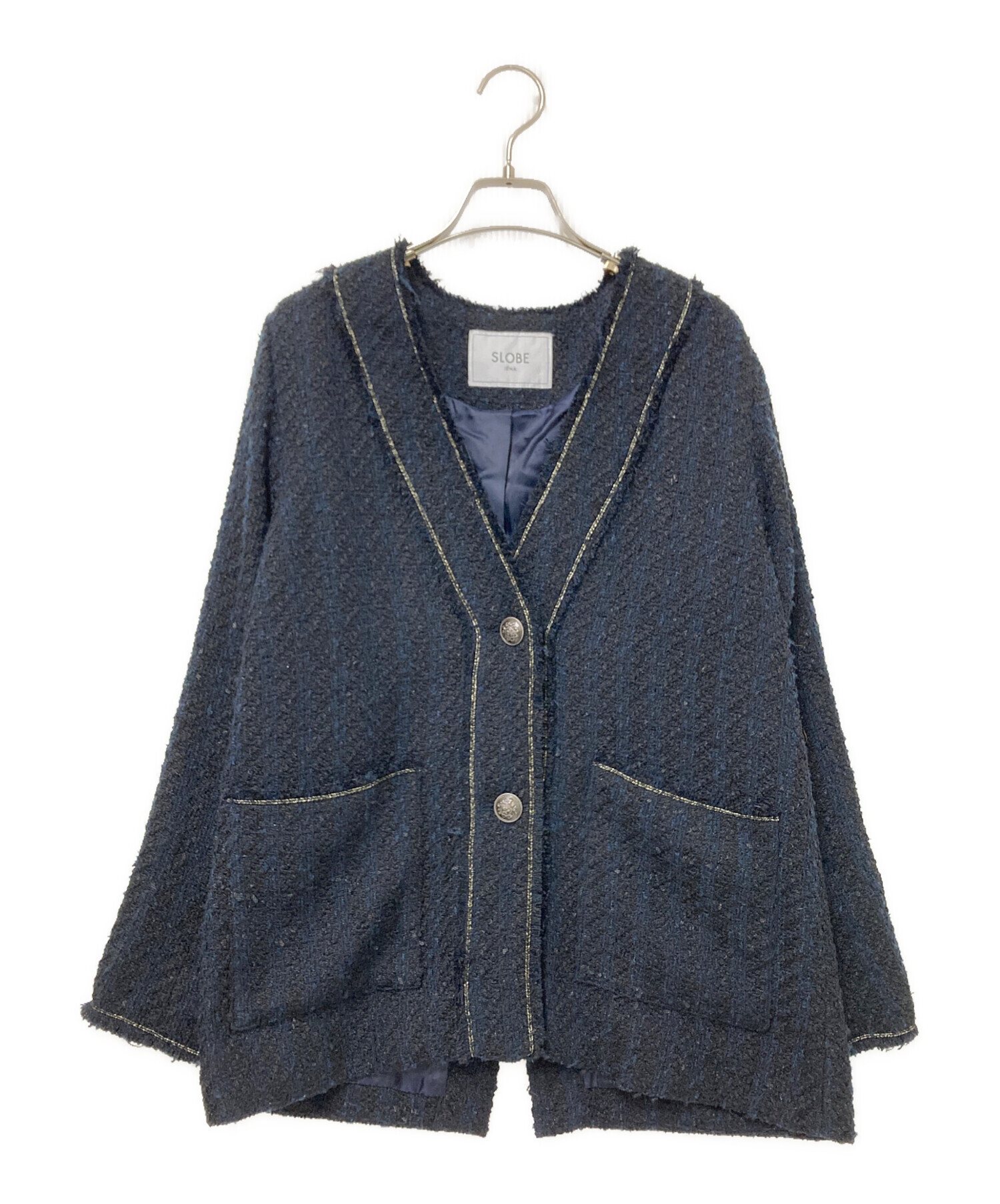 中古・古着通販】SLOBE IENA (スローブ イエナ) ノーカラーツイード