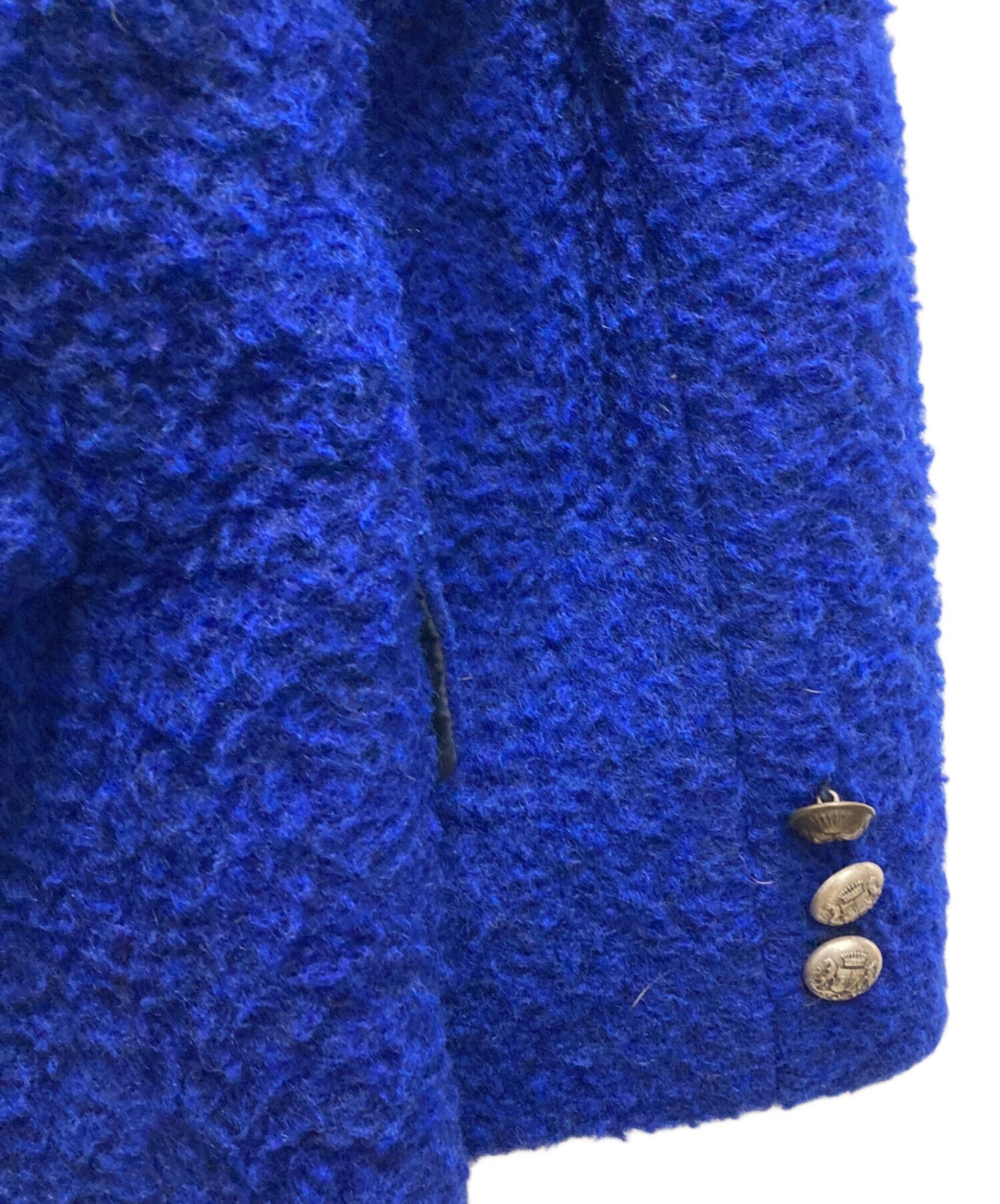 中古・古着通販】BOB (ボブ) ウールコート ブルー サイズ:1050