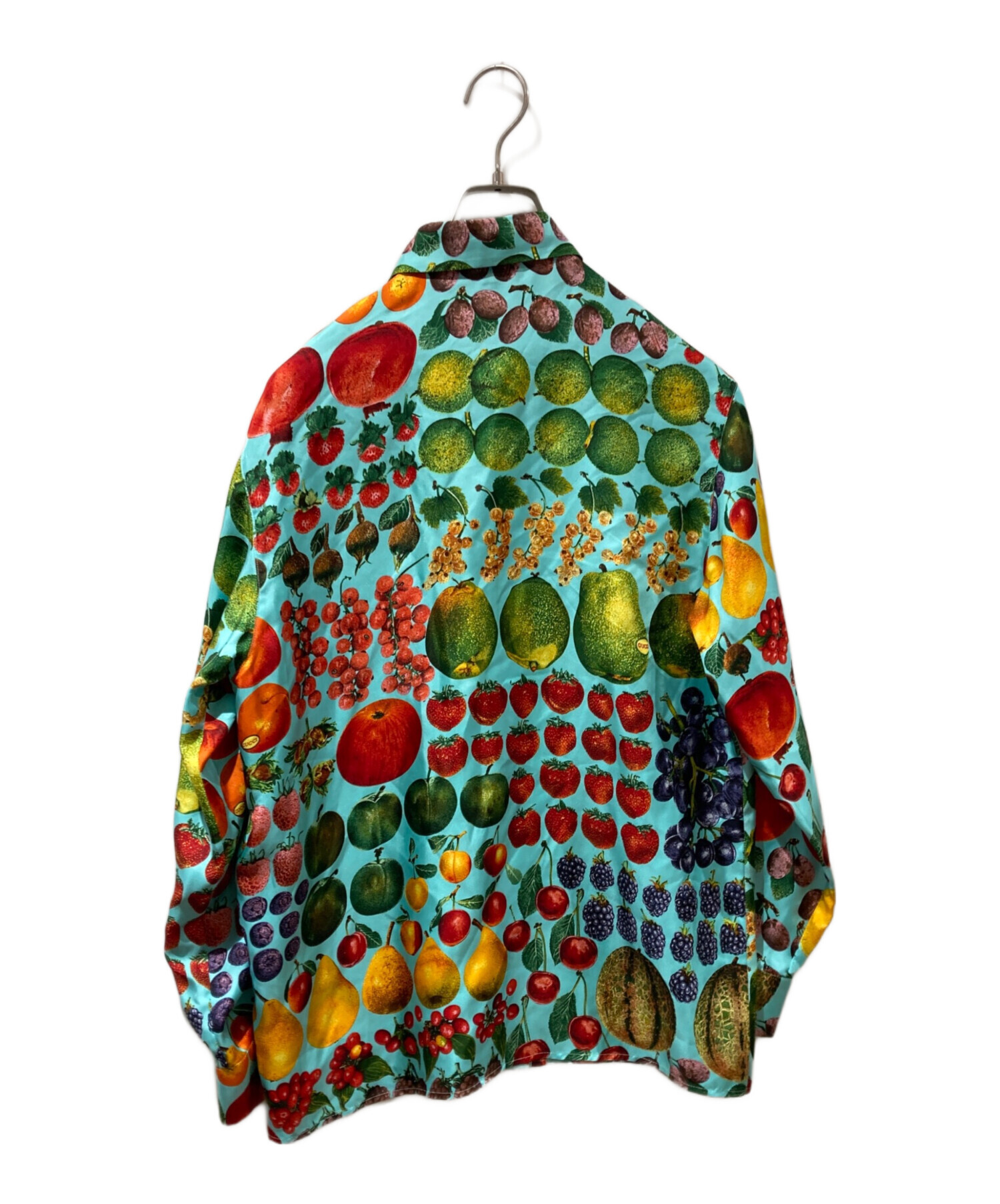 中古・古着通販】GUCCI (グッチ) ヴィンテージシルク フルーツ柄シャツ