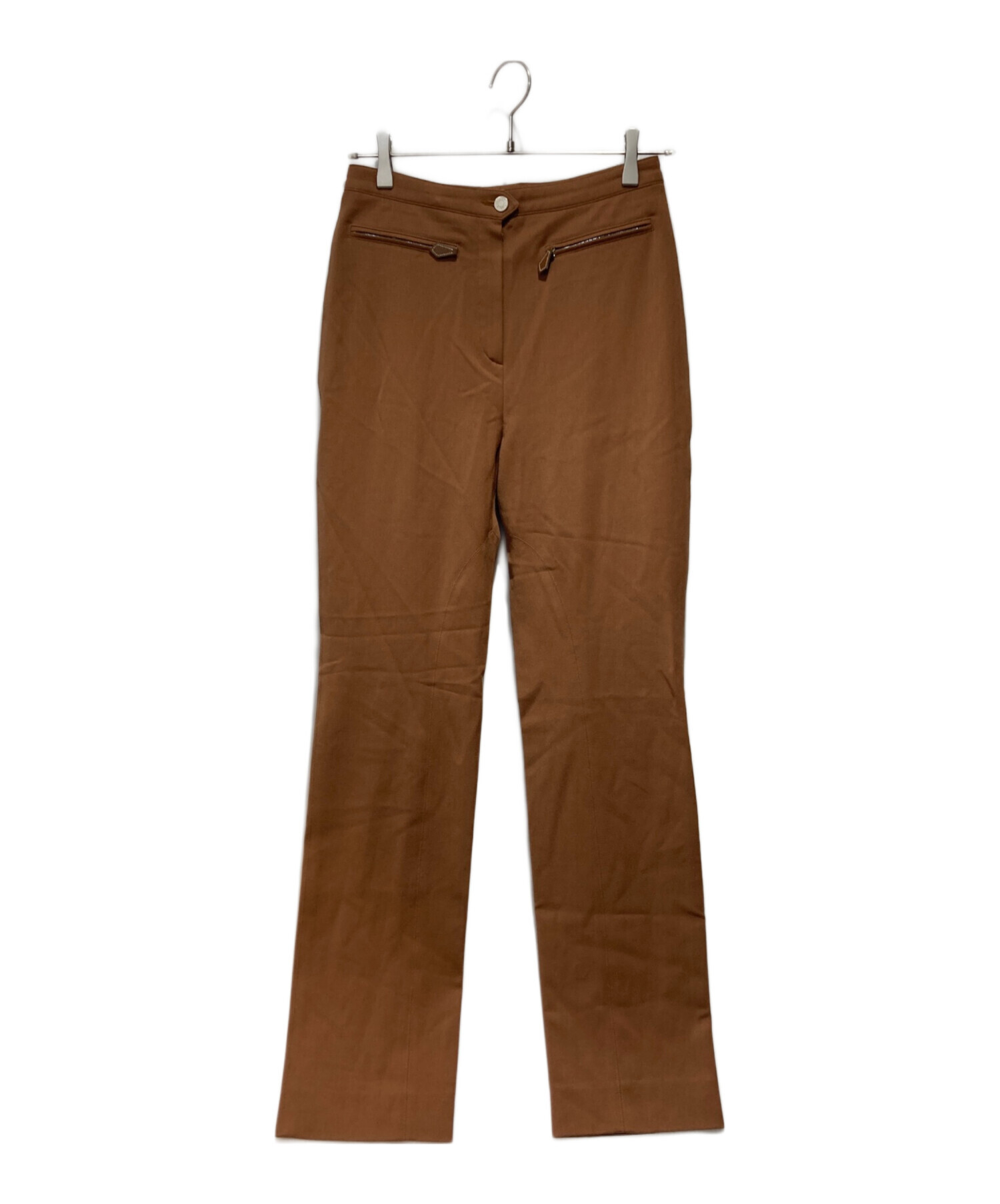 中古・古着通販】HERMES (エルメス) ジョッパーズパンツ ブラウン  